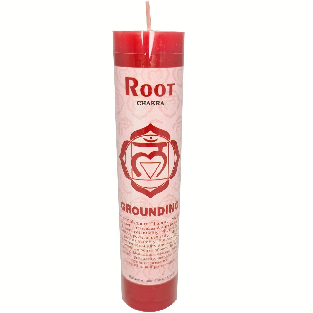 Pillar Candle Root Grounding 3.8cm x 17.8cm