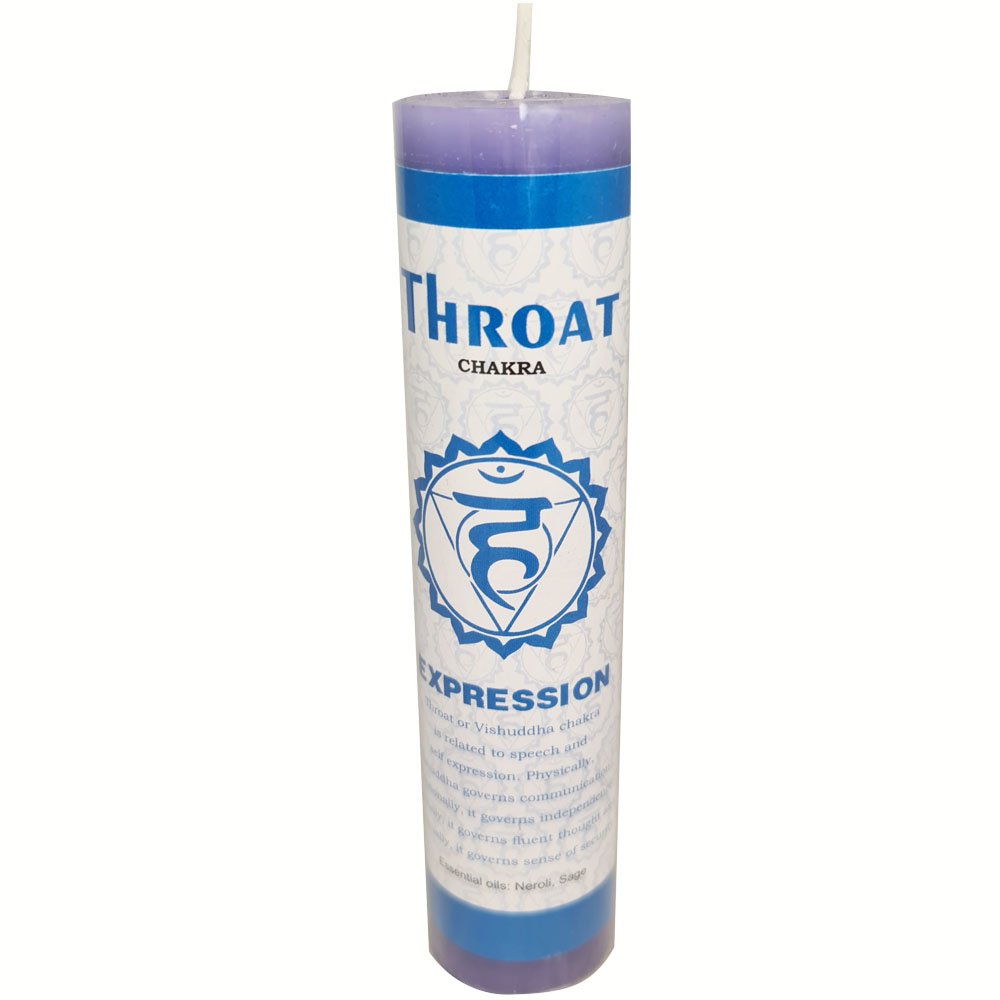 Pillar Candle Throat Expression 3.8cm x 17.8cm