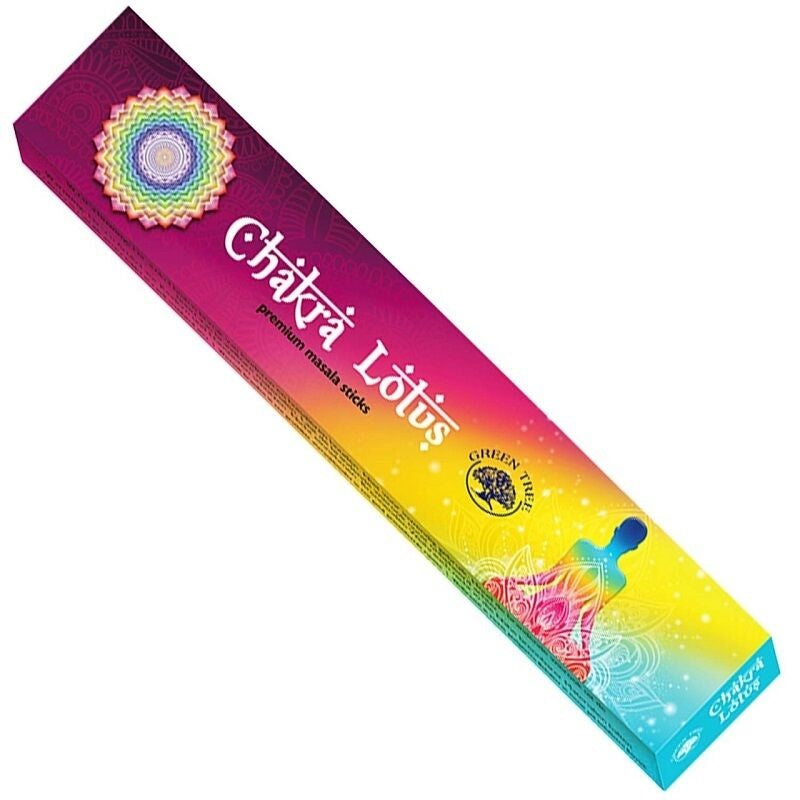 Chakra Lotus 144 Incense Sticks Green Tree