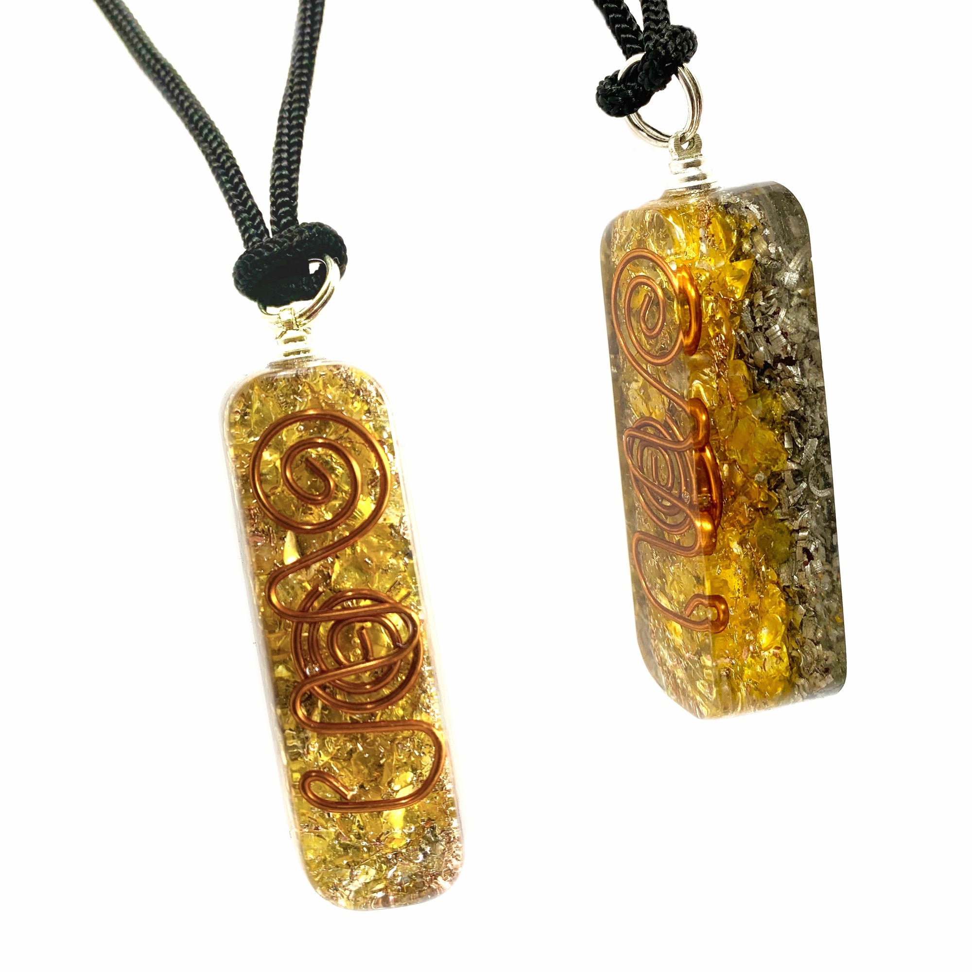 Citrine Orgonite Necklace Pendant Adjustable