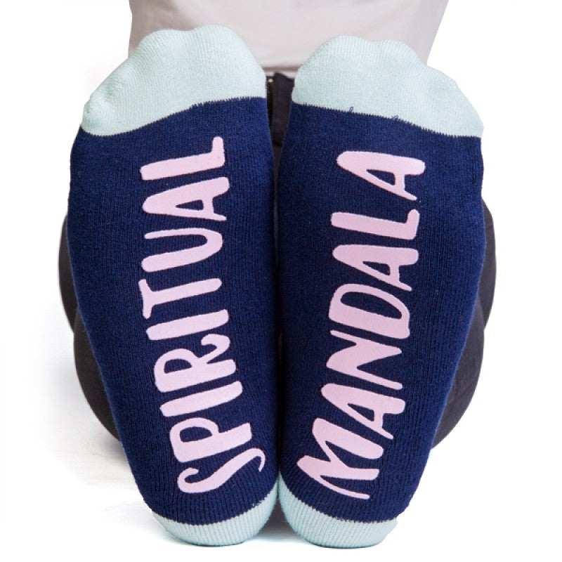 Mandala Spiritual Balance Non Slip Yoga Wellness Socks Collection