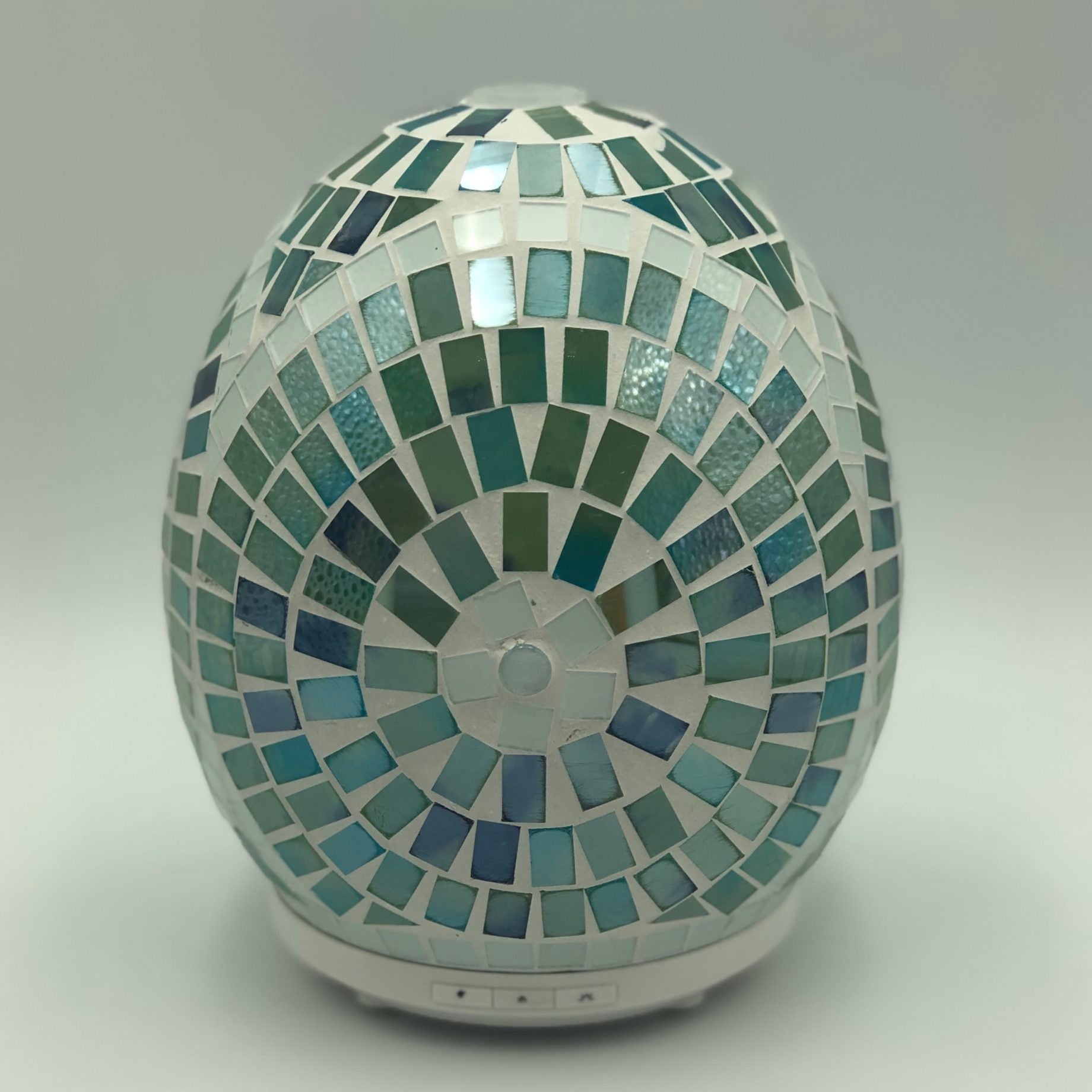 Green Aztec Glass Mosaic Aroma Electric Diffuser Essential Oils Aromatherapy