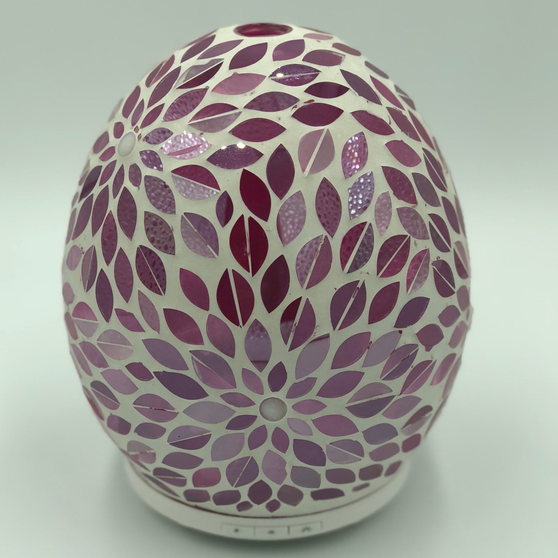 Pink Flower Glass Mosaic Diffuser Large