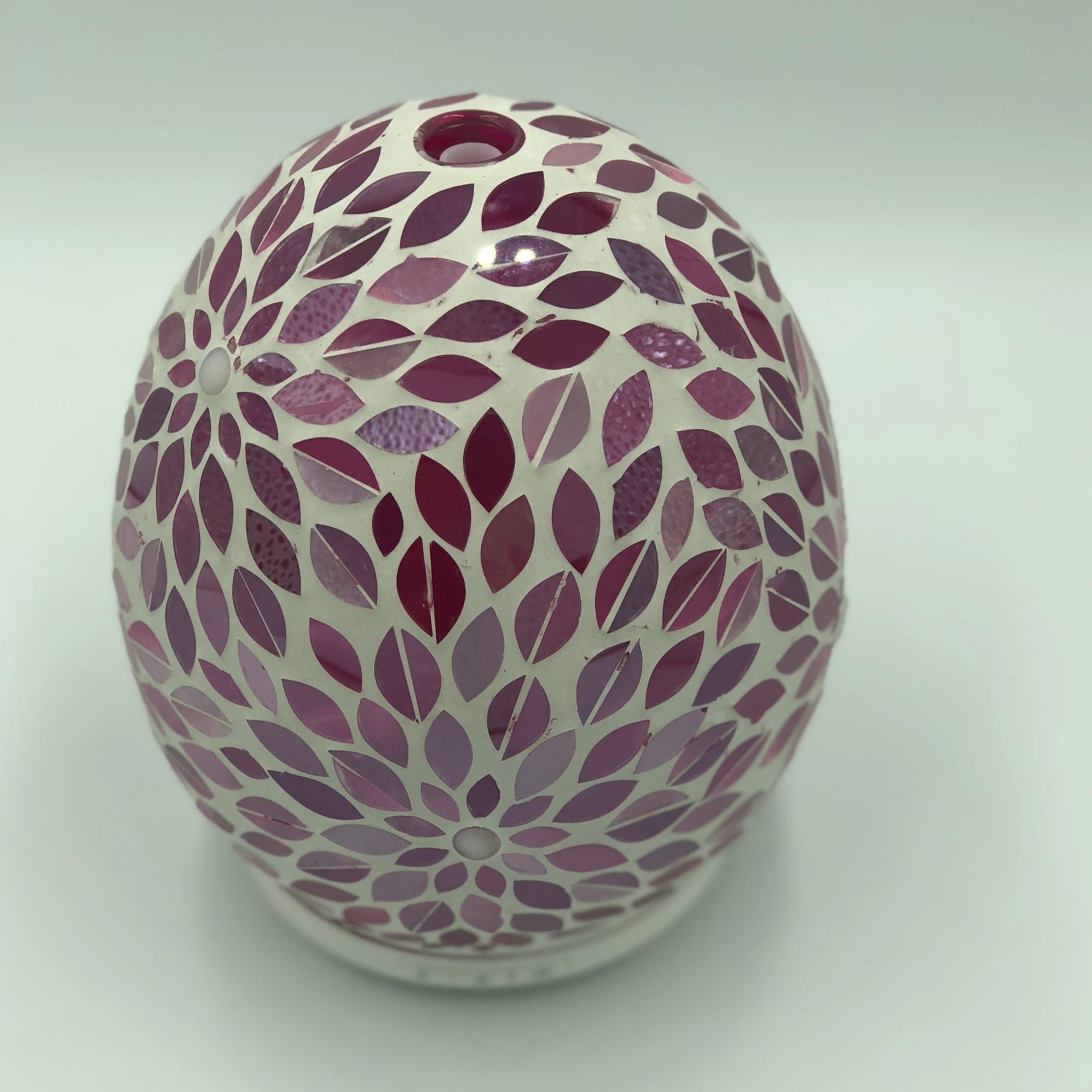 Pink Flower Glass Mosaic Diffuser Large