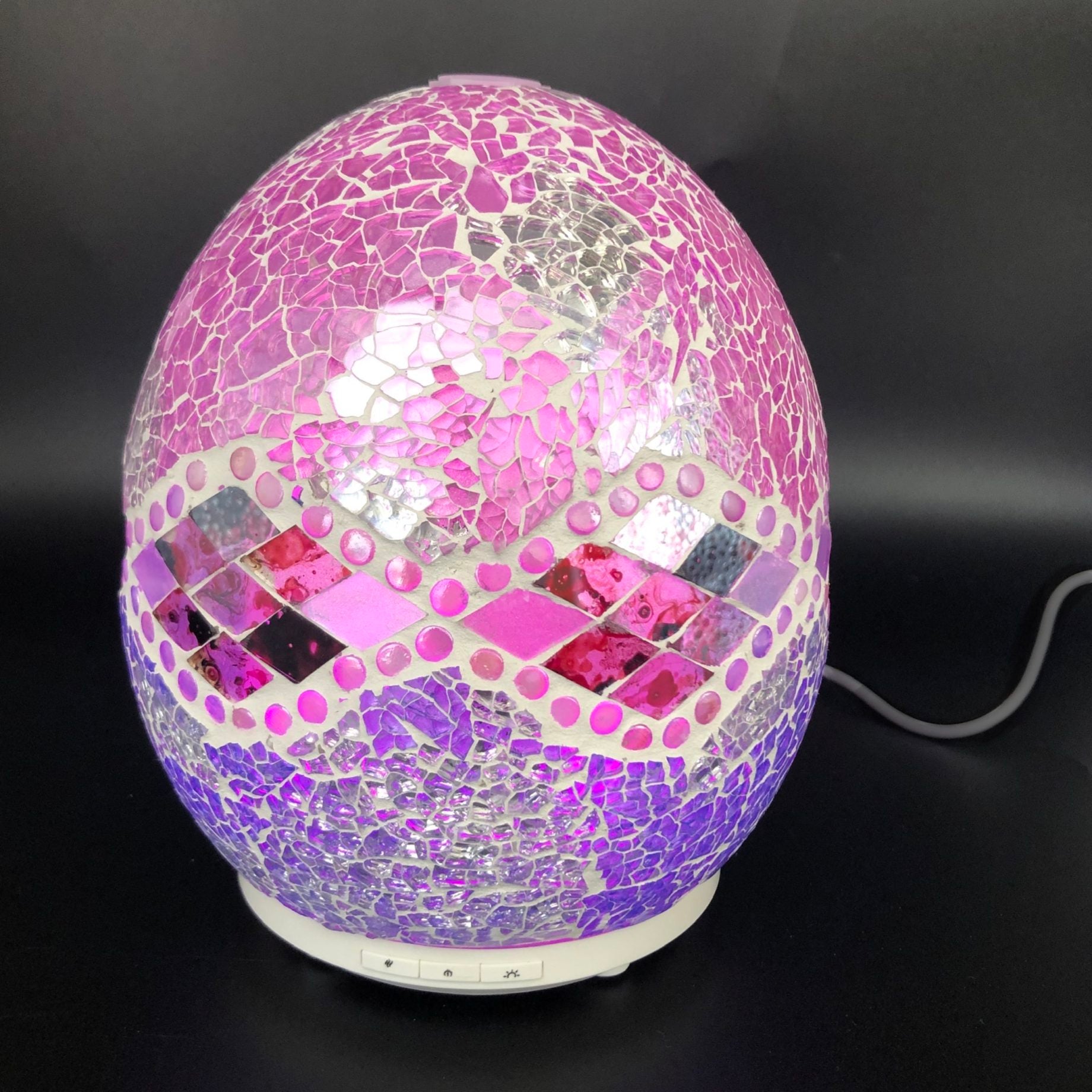 Pink Aztec Glass Mosaic Diffuser Large