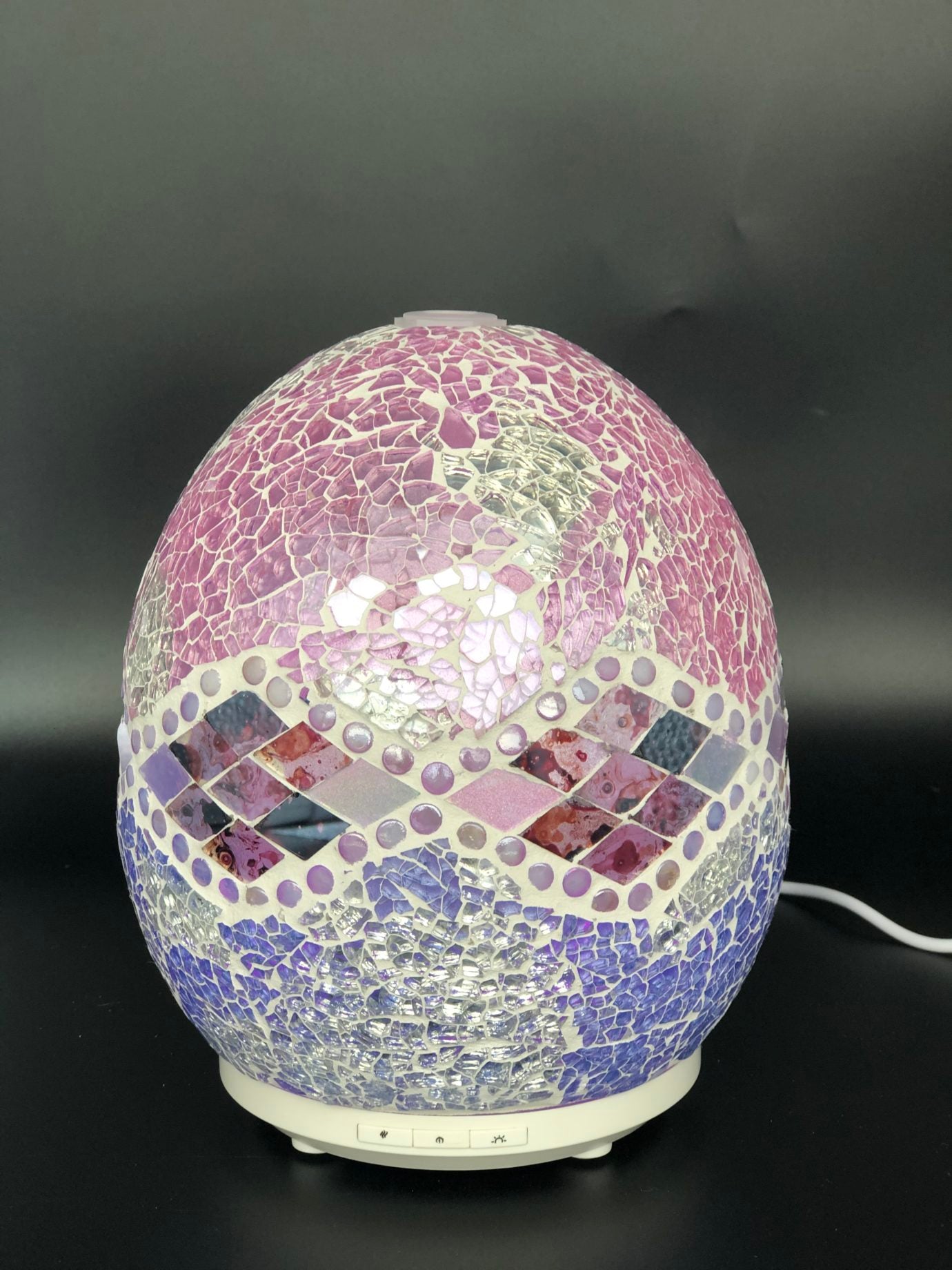Pink Aztec Glass Mosaic Diffuser Large