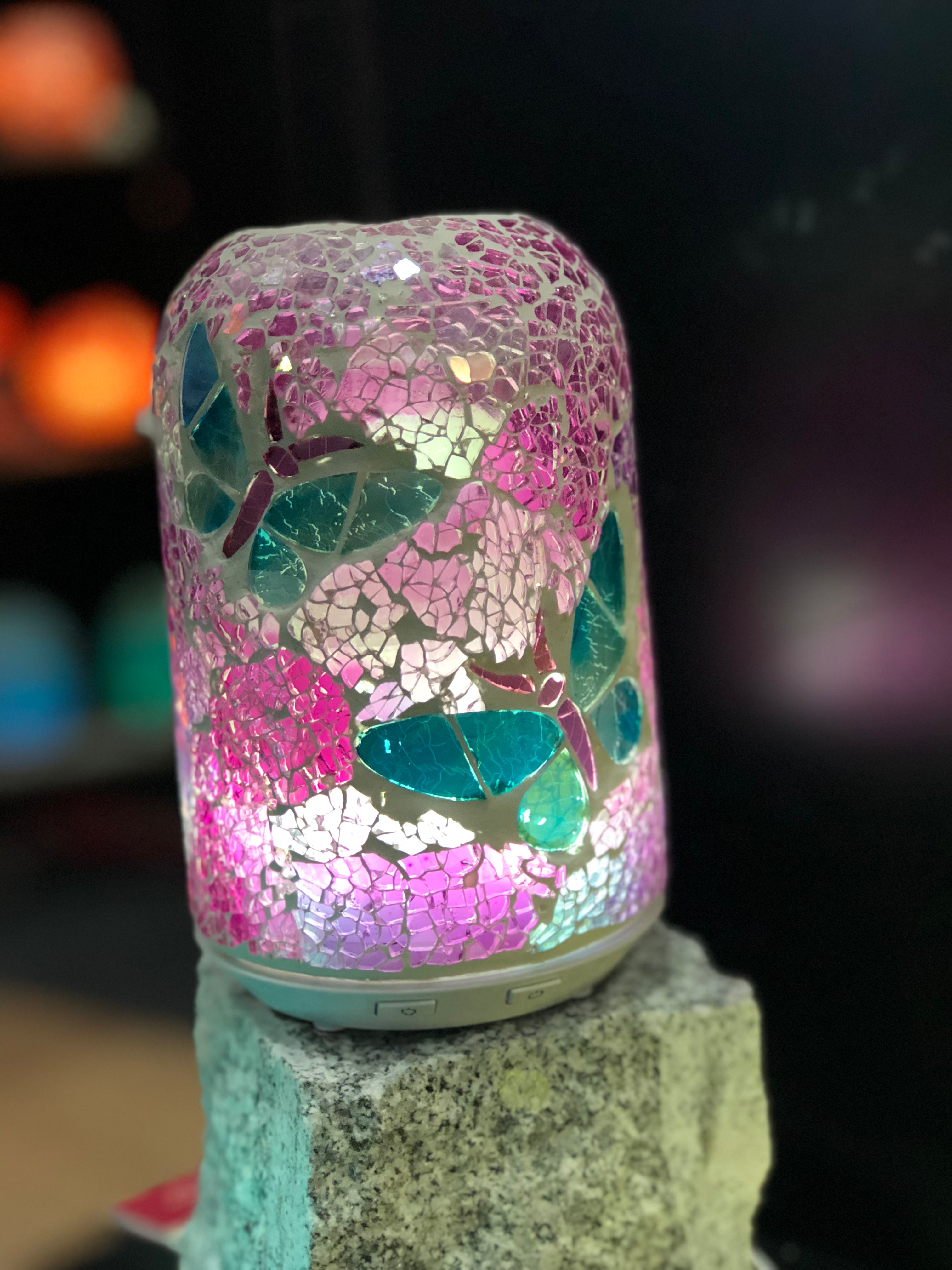 Butterfly Glass Mosaic Diffuser Small