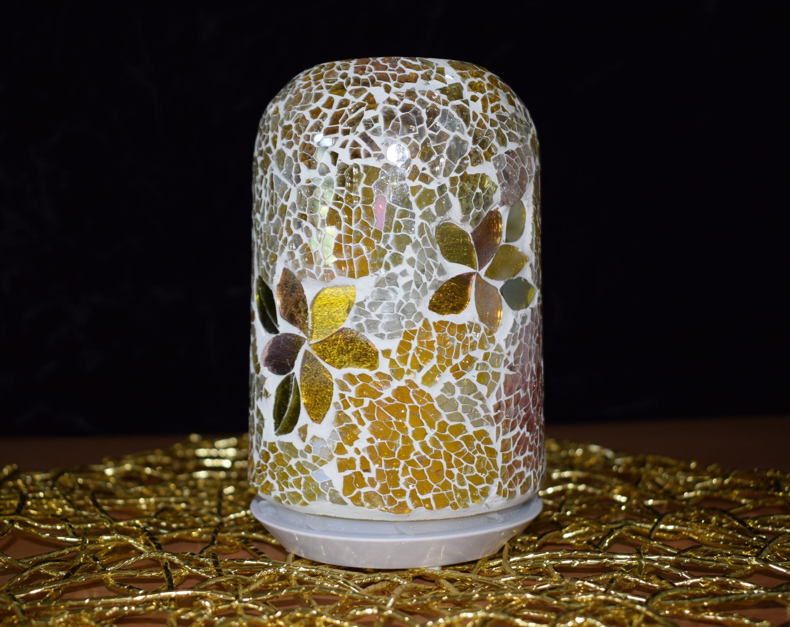 Frangipani Glass Mosaic Diffuser Small