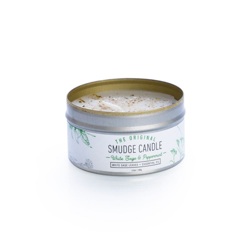 Soul Sticks White Sage and Peppermint Smudge Candle Wax Soy Based 100g