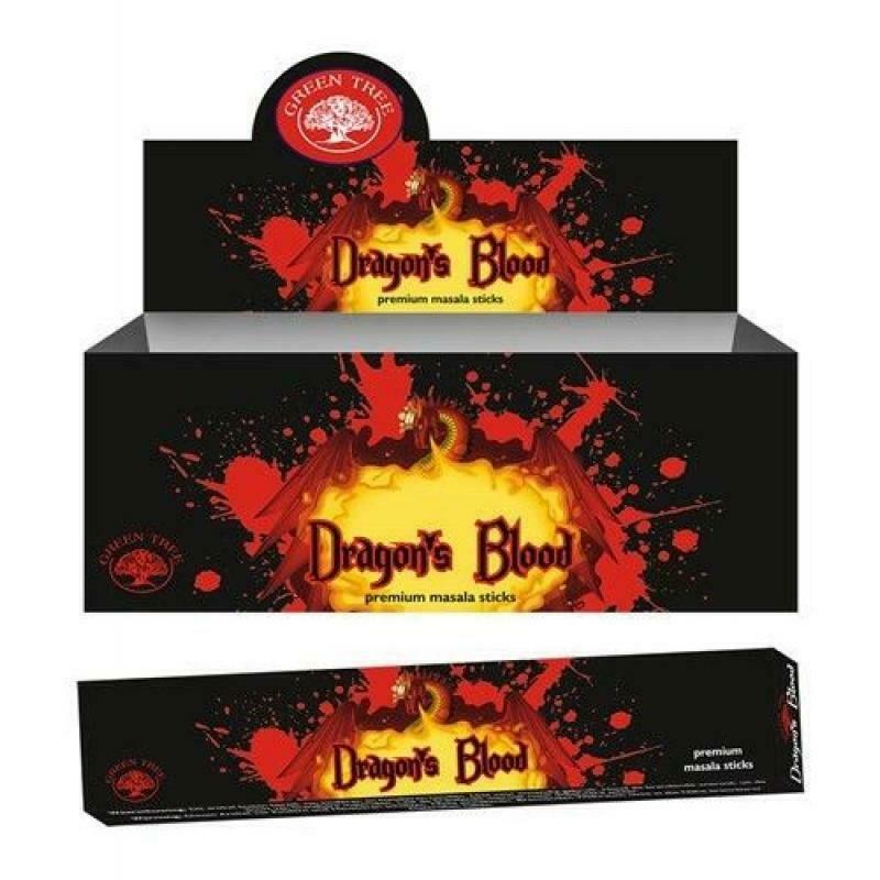 Dragons Blood 144 Incense Sticks Green Tree