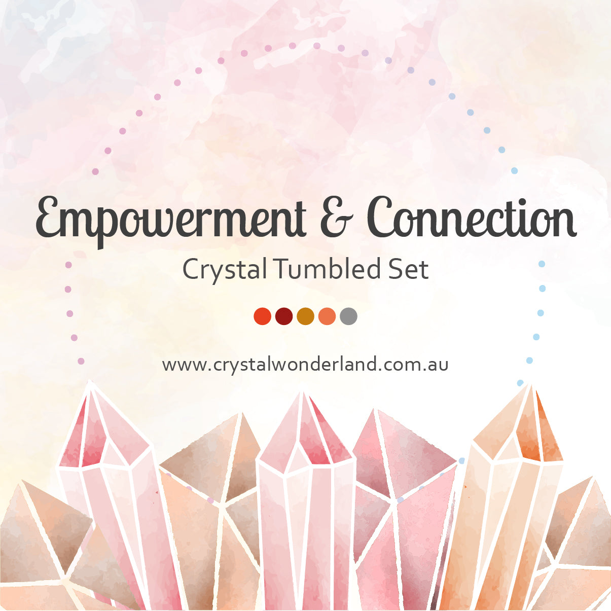 Empowerment & Connection Crystal Tumbled Gift Set