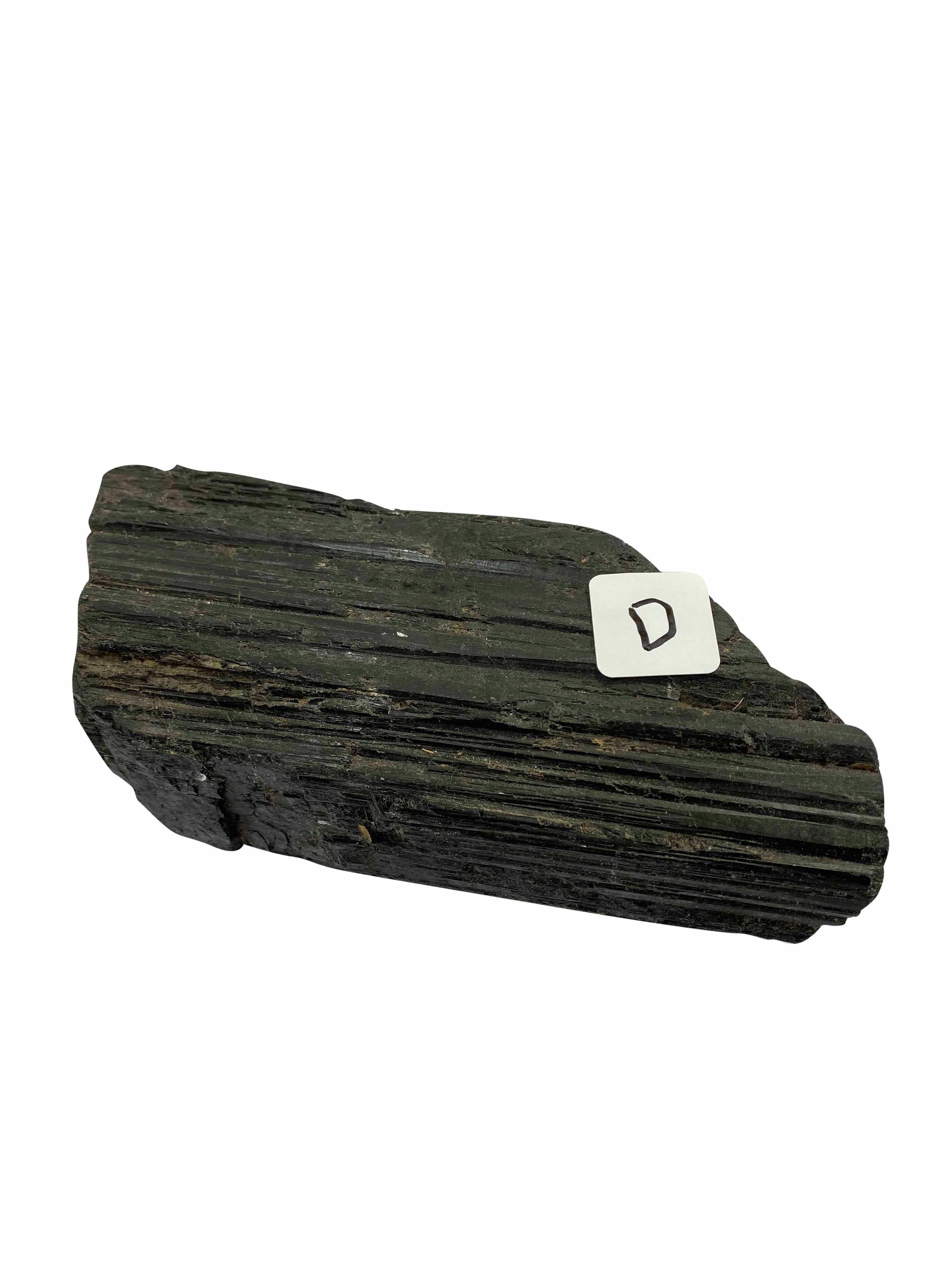 Rough Large Black Tourmaline Scroll Gemstone for Protection D