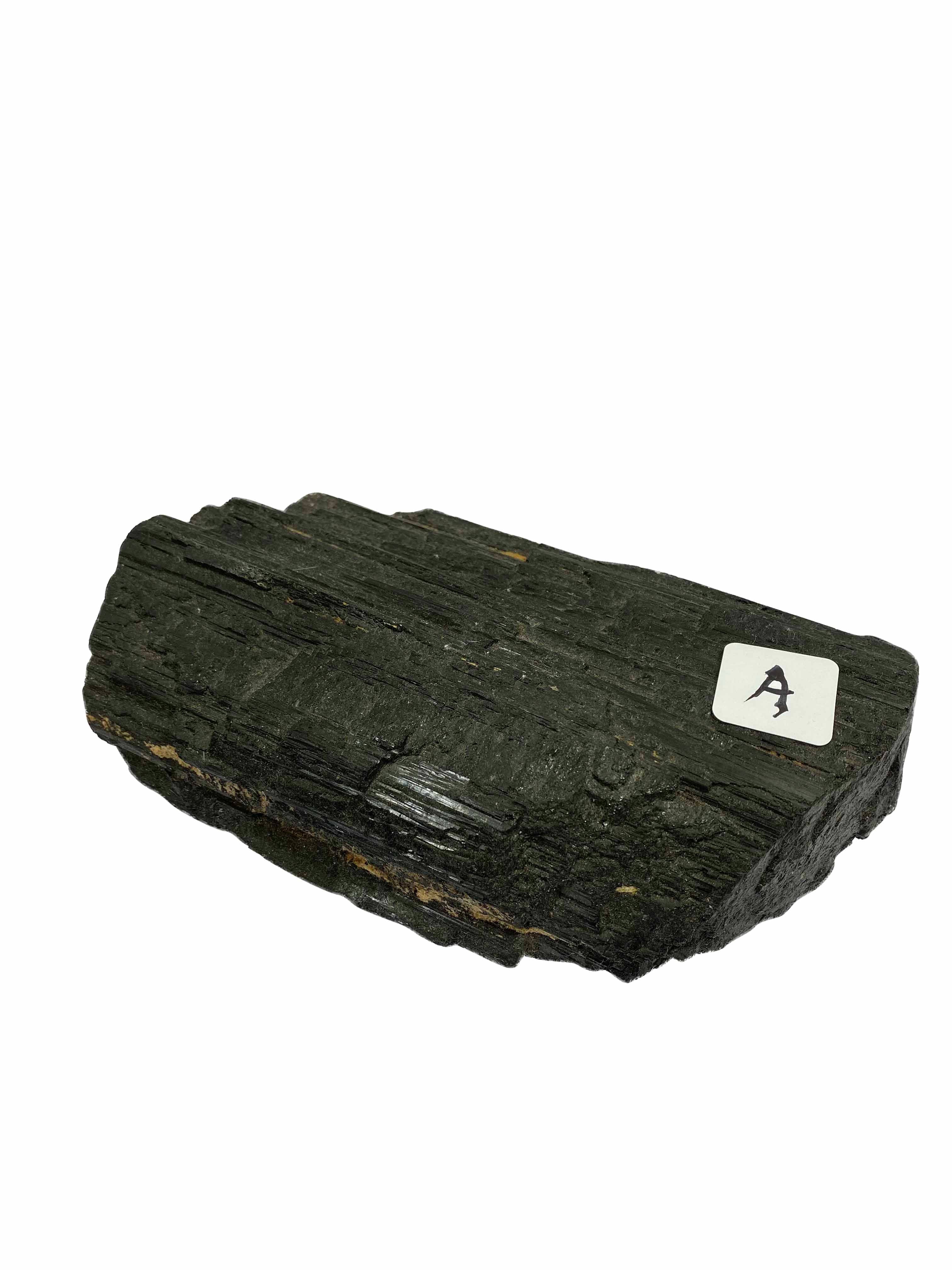 Rough Large Black Tourmaline Scroll Gemstone for Protection A