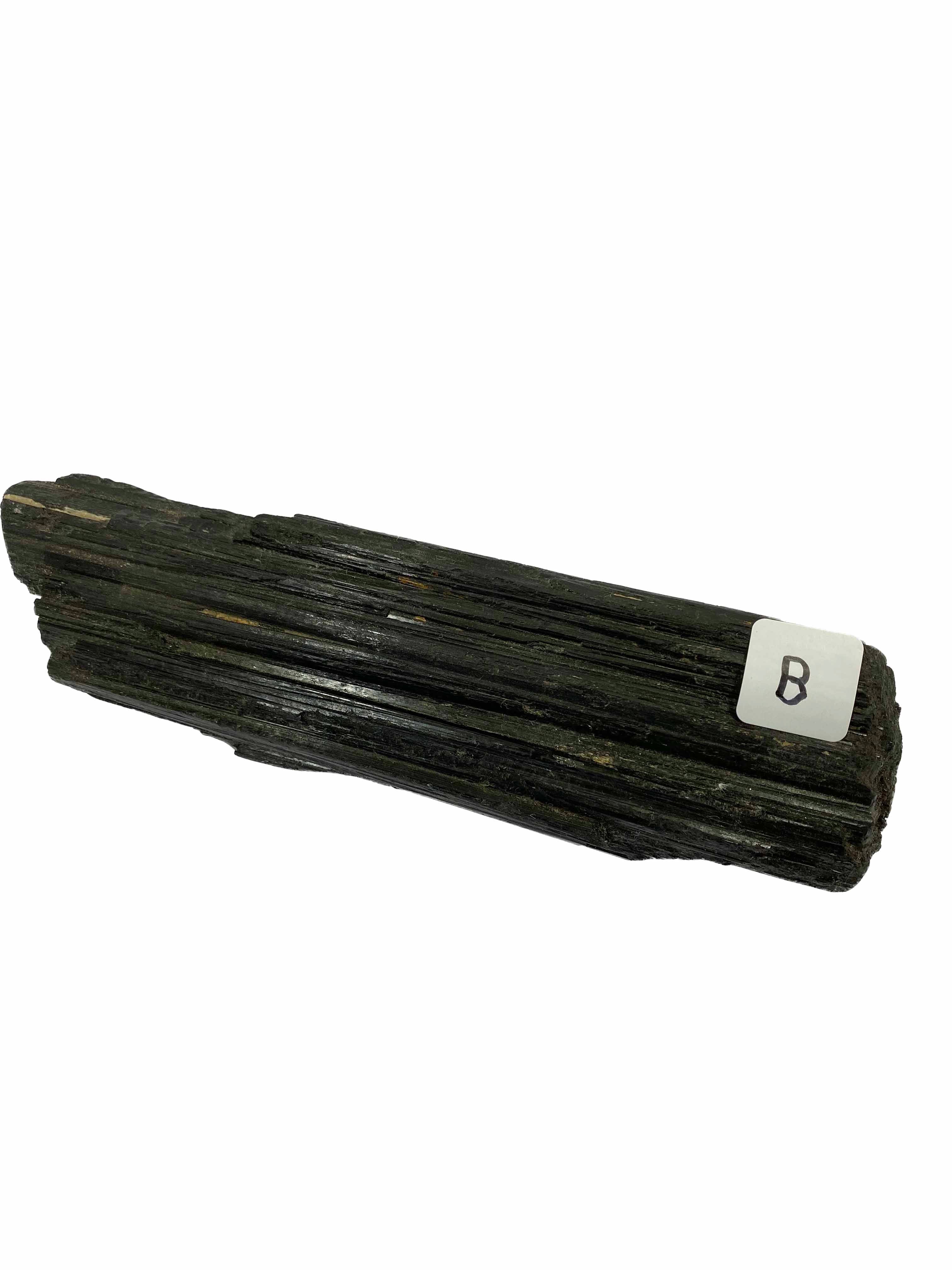 Rough Large Black Tourmaline Scroll Gemstone for Protection B