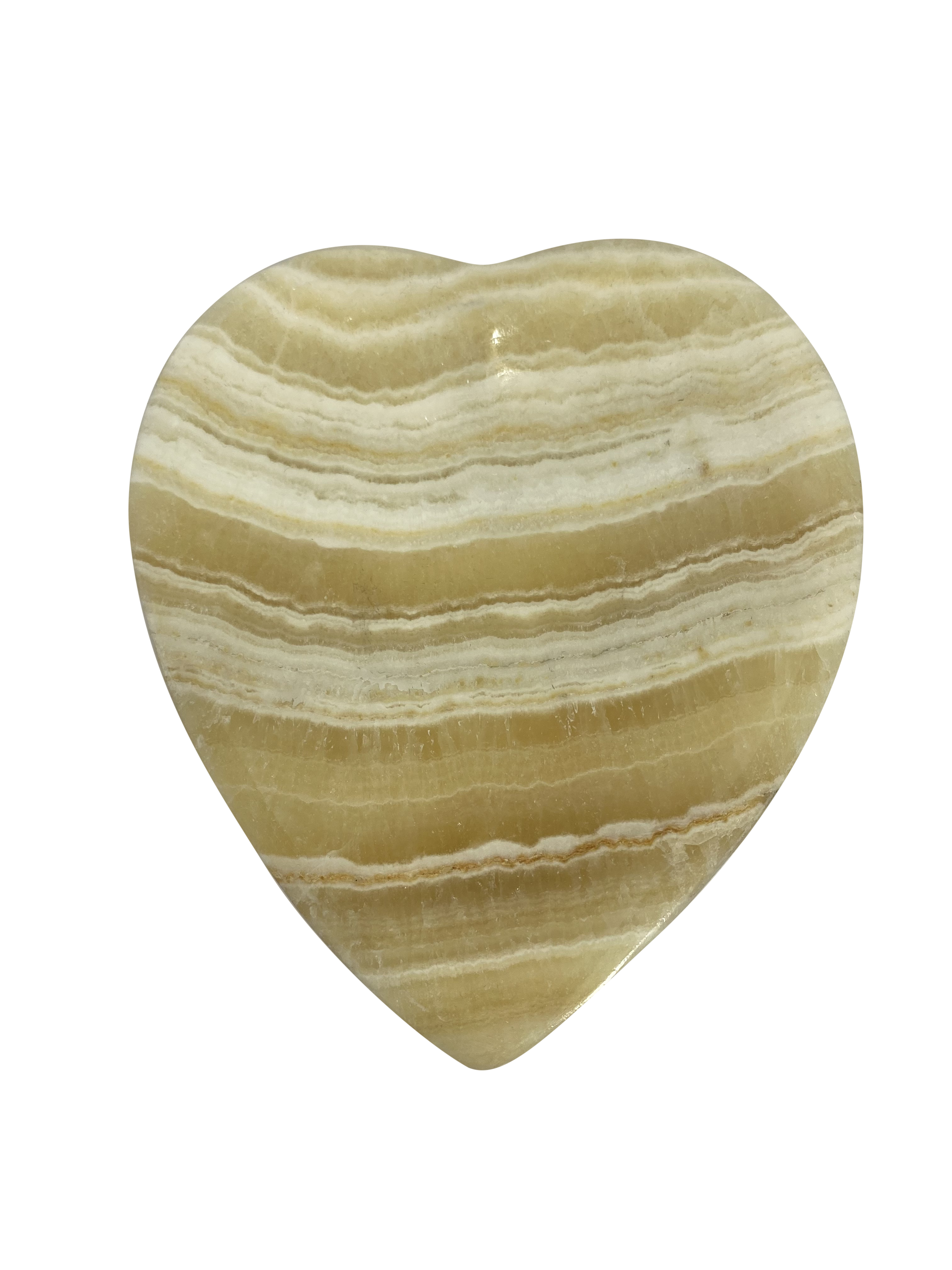 Aragonite Heart Shape Plate Crystals and Jewelry Holder Bowl