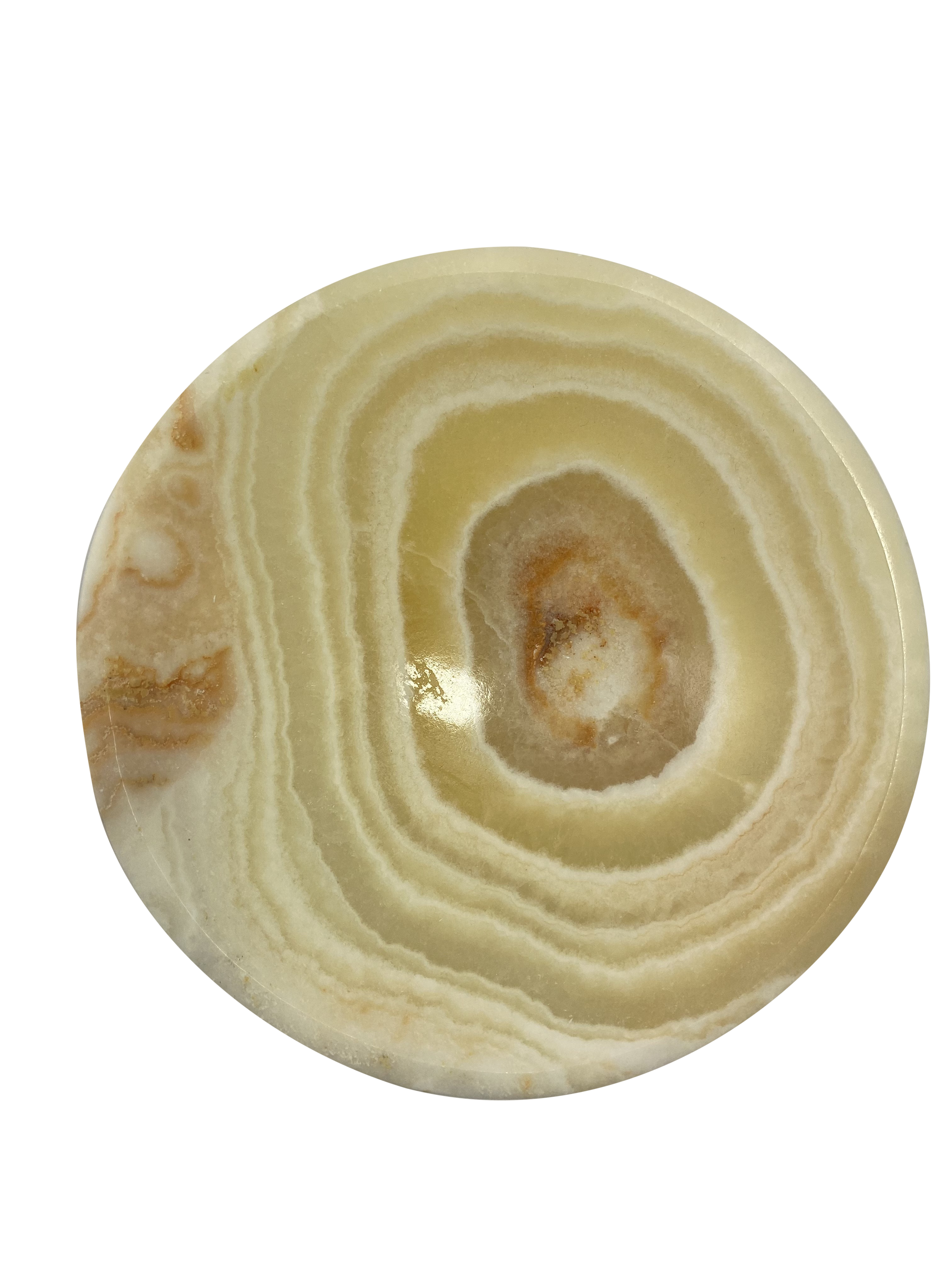Aragonite Round Plate Crystals and Jewelry Holder Bowl