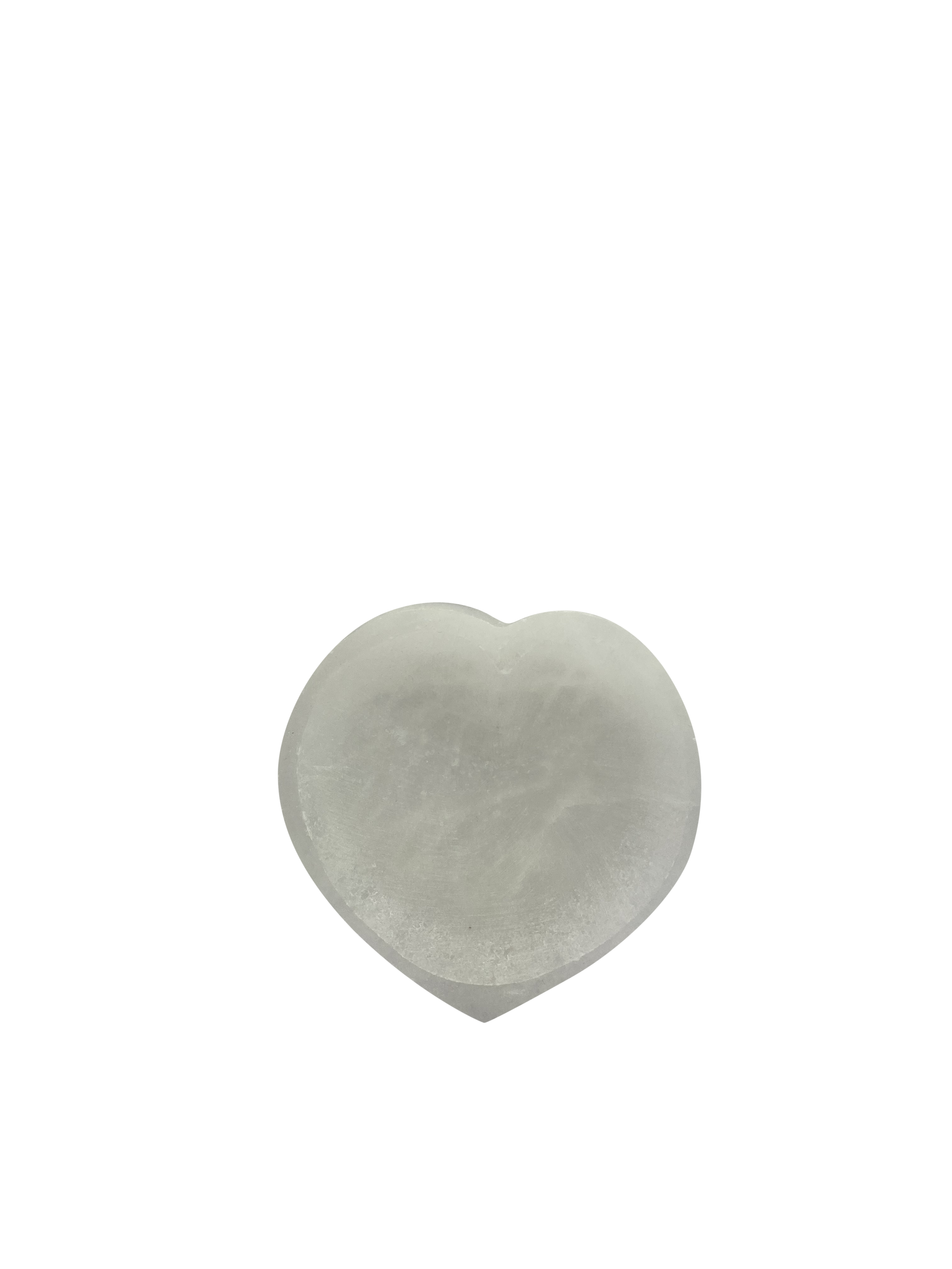 Heart Shape Selenite Charging Bowl Crystals and Jewelry Holder