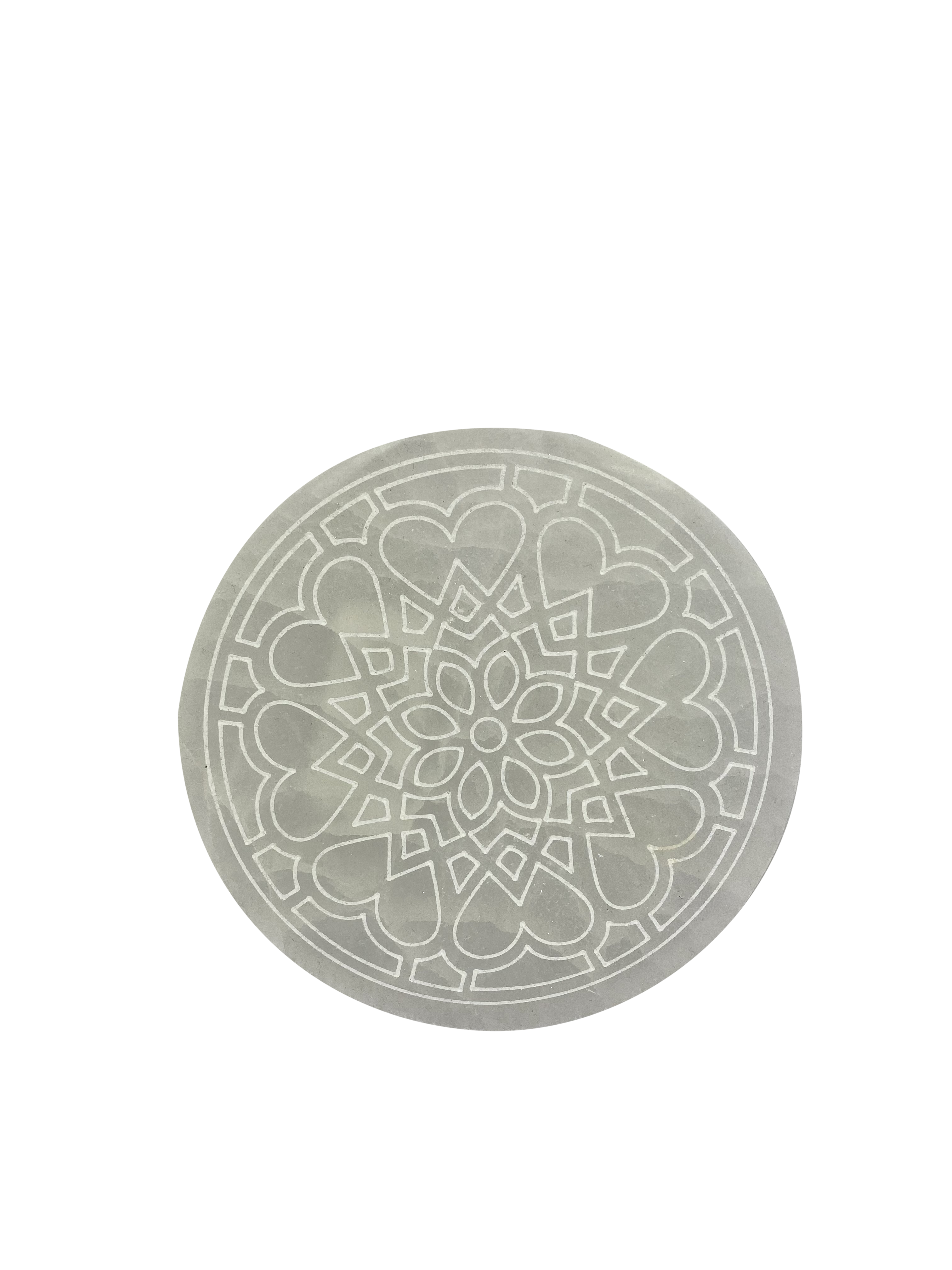 Lotus Flower Selenite Charging Plate Crystals and Jewelry Holder