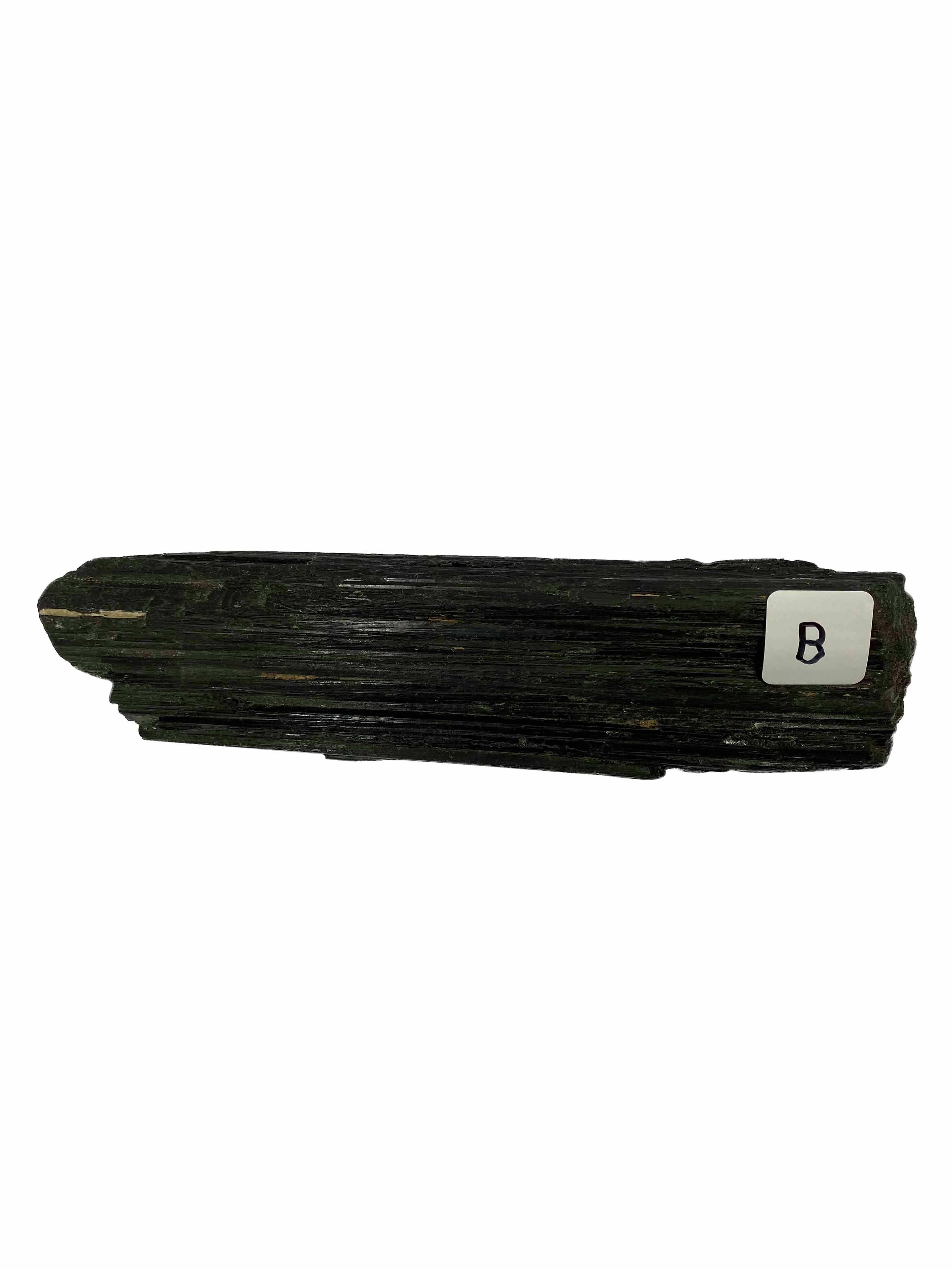 Rough Large Black Tourmaline Scroll Gemstone for Protection B