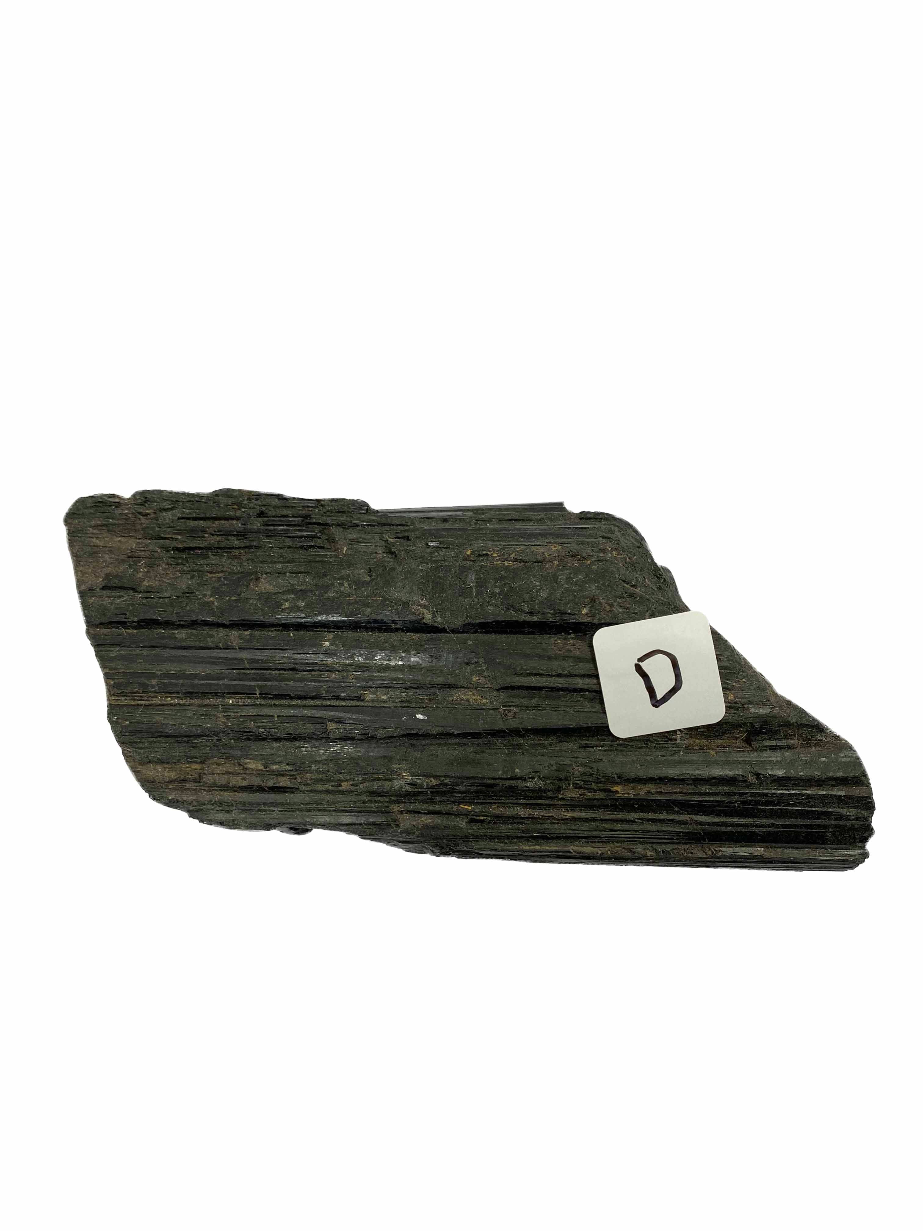 Rough Large Black Tourmaline Scroll Gemstone for Protection D
