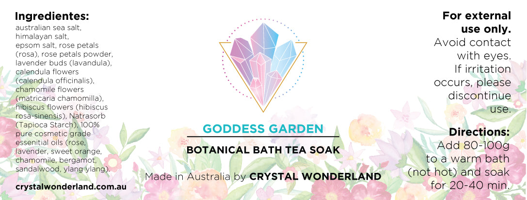 Goddess Garden Botanical Bath Salts Tea Soak