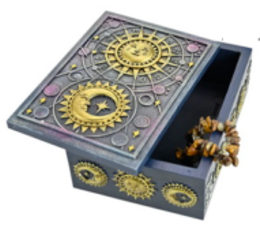 Mythology Goddess Of The Moon Star Box Purple