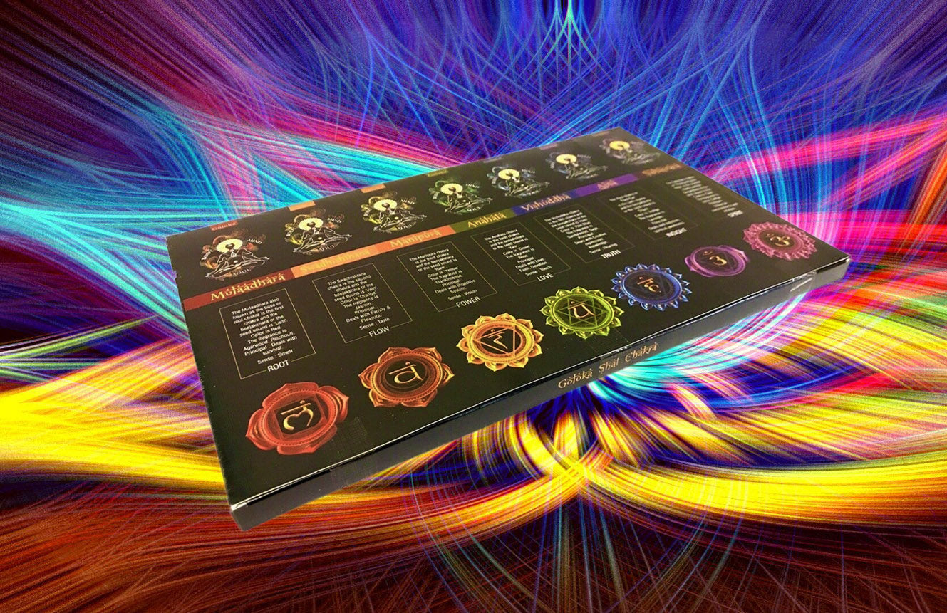 7 Chakras 7 in 1 Incense Sticks Goloka Gift Package