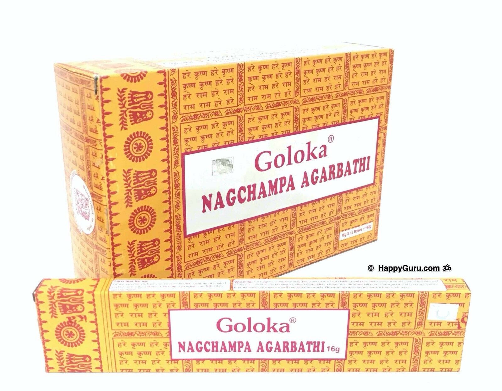 Goloka Nag Champa Agarbathi Incense 144 Sticks