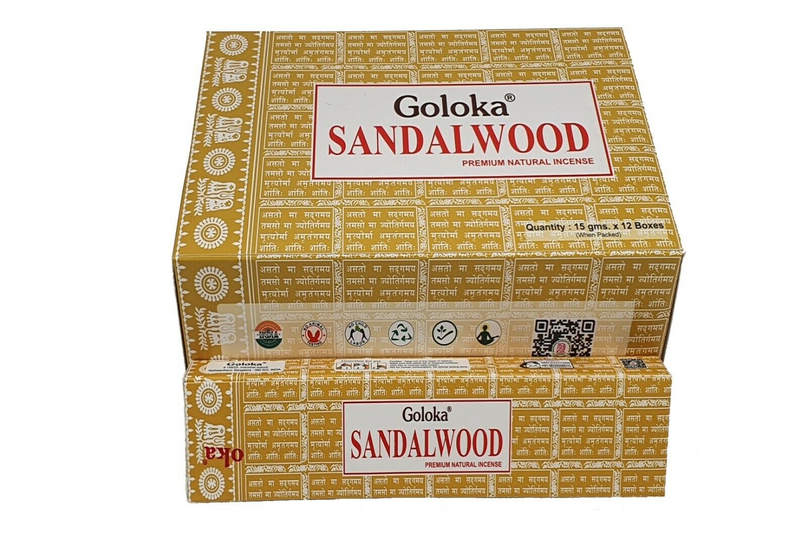 Goloka Sandalwood 144 Incense Stick