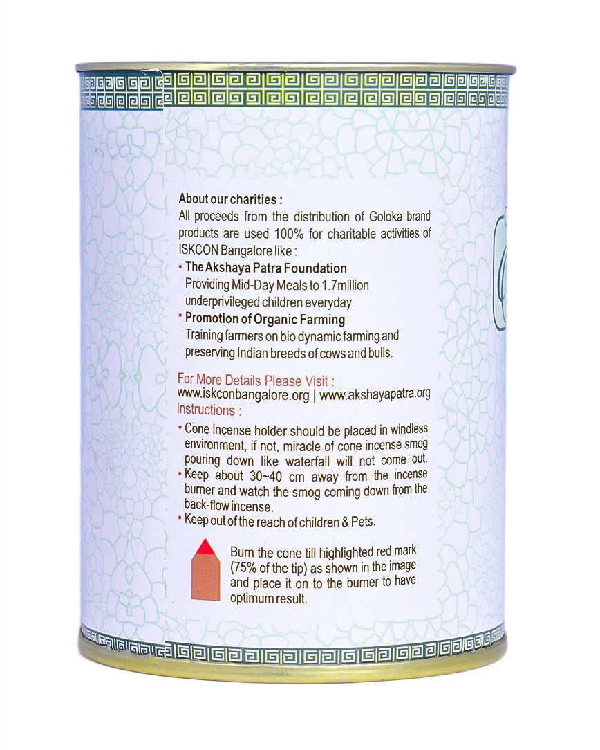California White Sage 24 Backflow Incense Cones Goloka