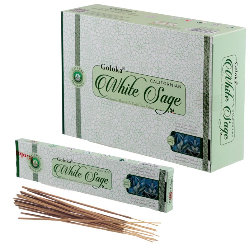 White Sage 144 Incense Sticks Goloka