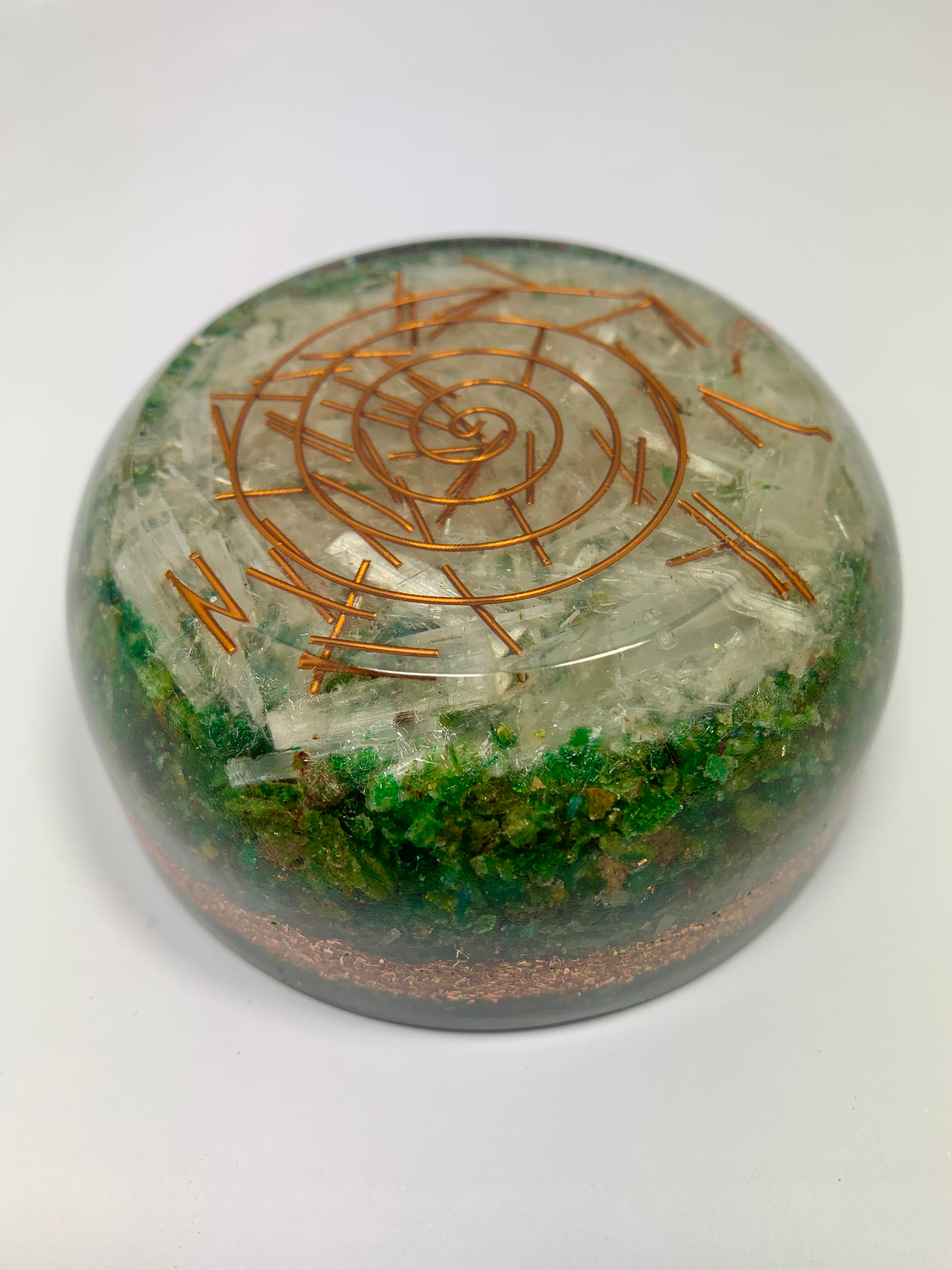 Green Aventurine Orgonite Tower Buster Dome