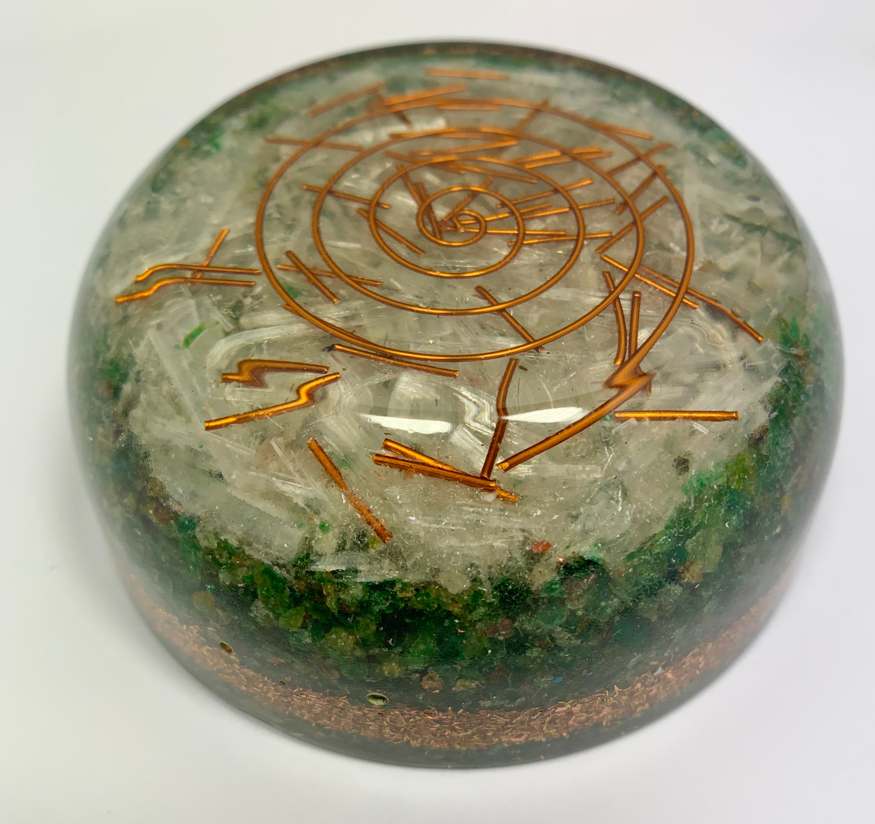 Green Aventurine Orgonite Tower Buster Dome