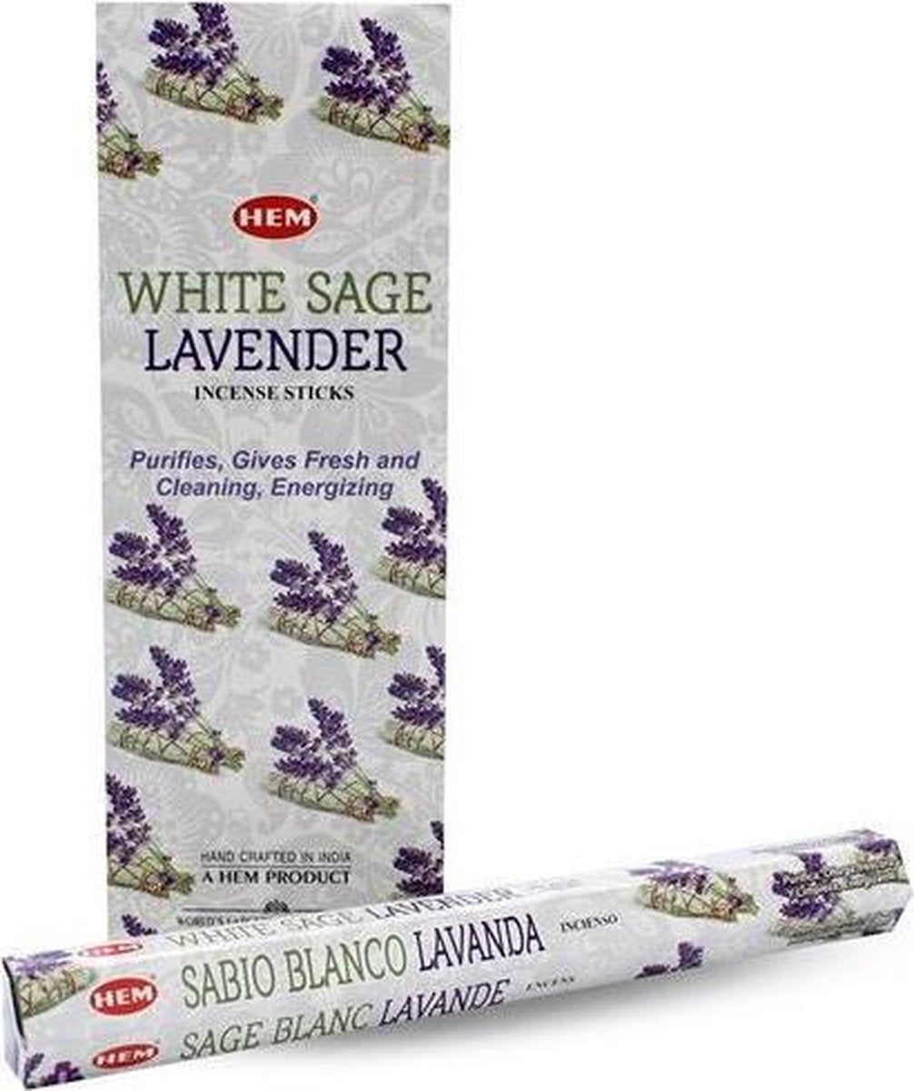 White Sage Lavender 240 Incense Sticks HEM