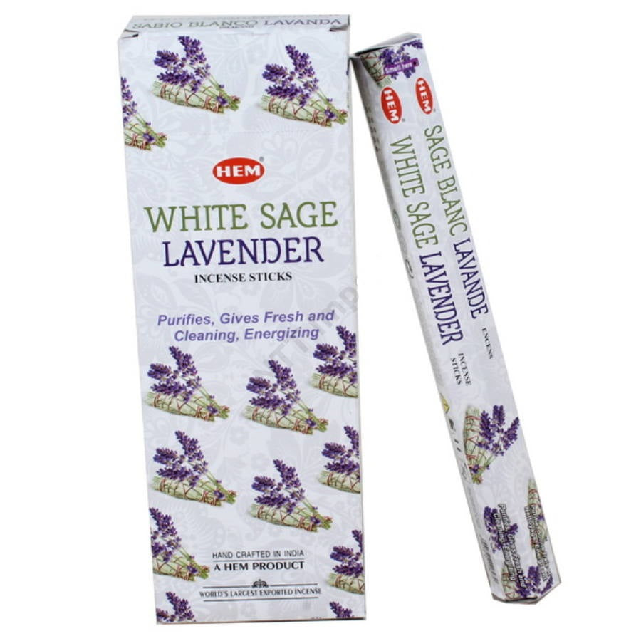 White Sage Lavender 240 Incense Sticks HEM