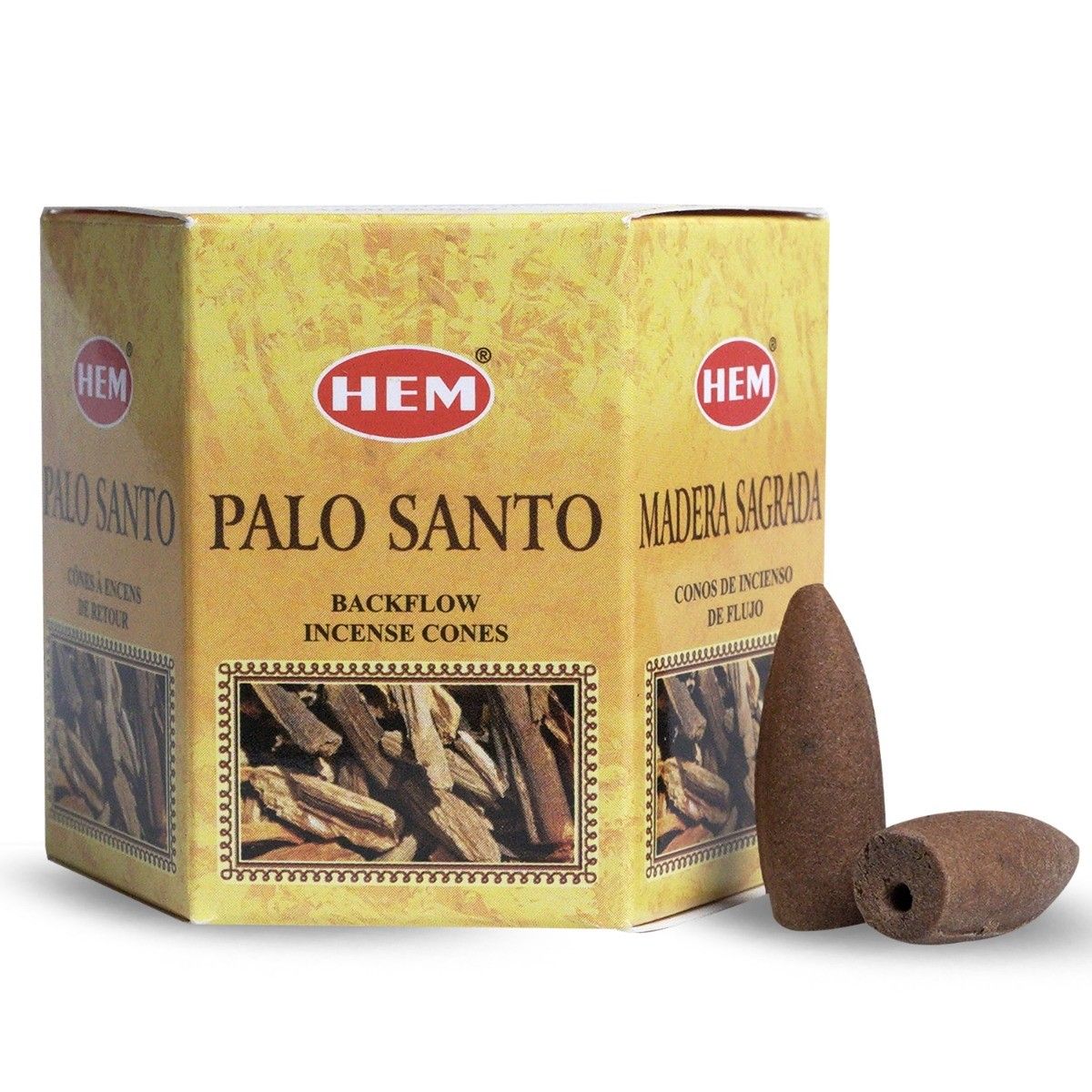 Palo Santo 40 Backflow Incense Cones HEM