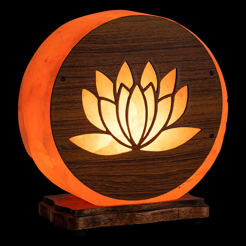 Light & Glow Lotus Flower Himalayan Salt Lamp