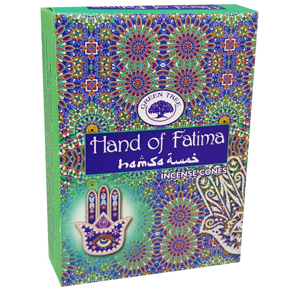 Hands Of Fatima Backflow Green Tree Incense 120 Cones