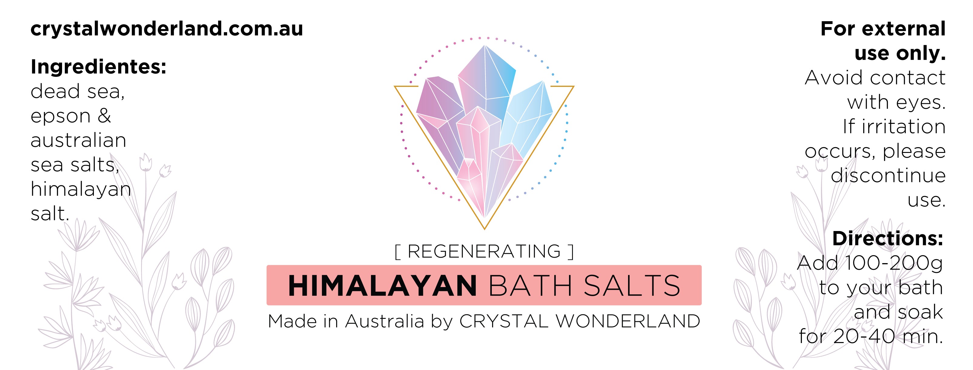 Regenerating Himalayan Salt Bath Soak