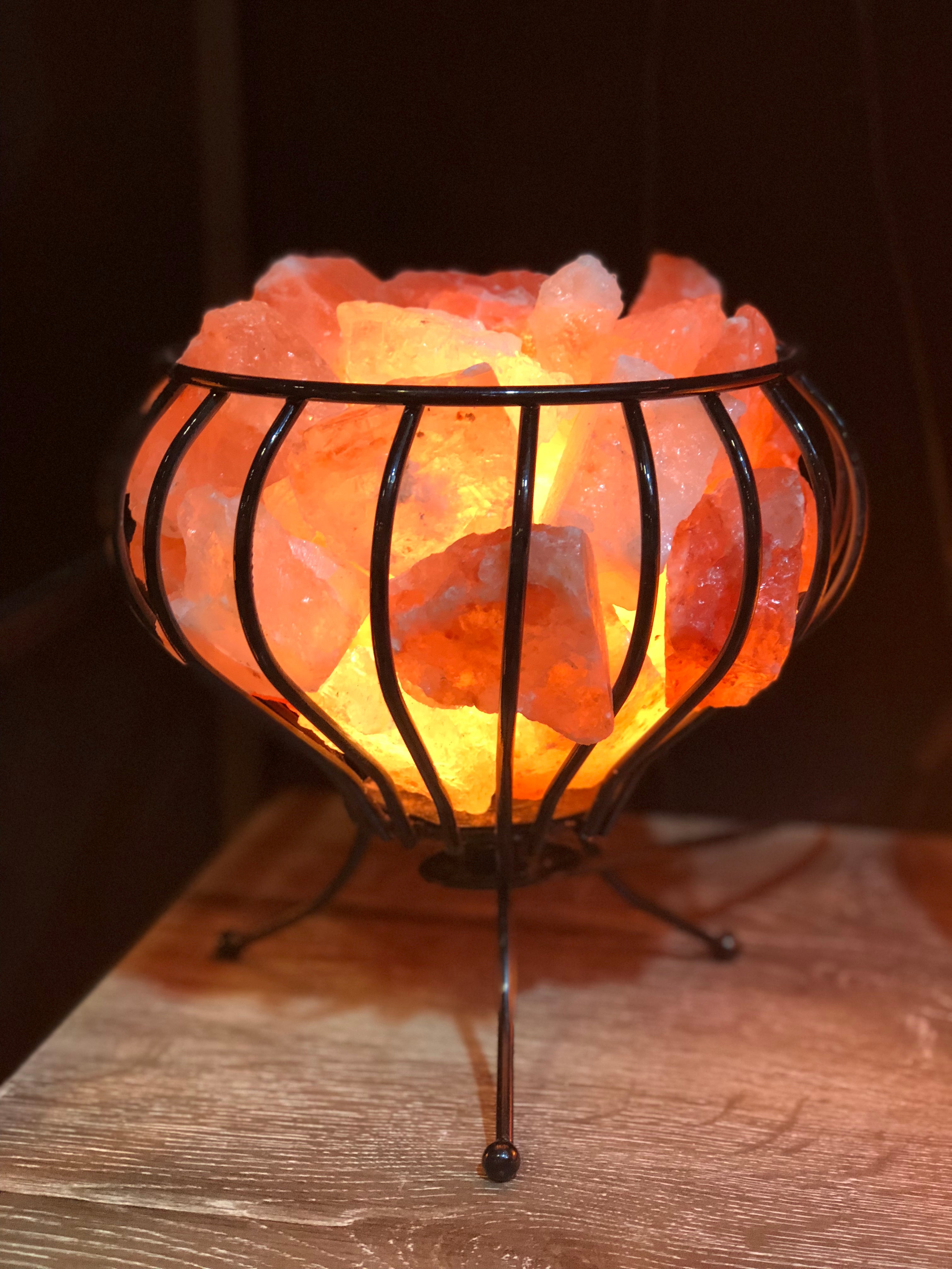 Himalayan Salt Lamp Chunks Basket Cage