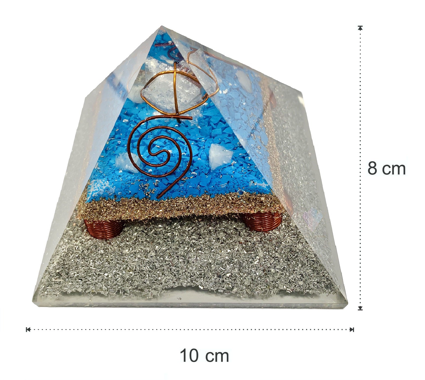 Blue Howlite Merkaba Orgonite Pyramid