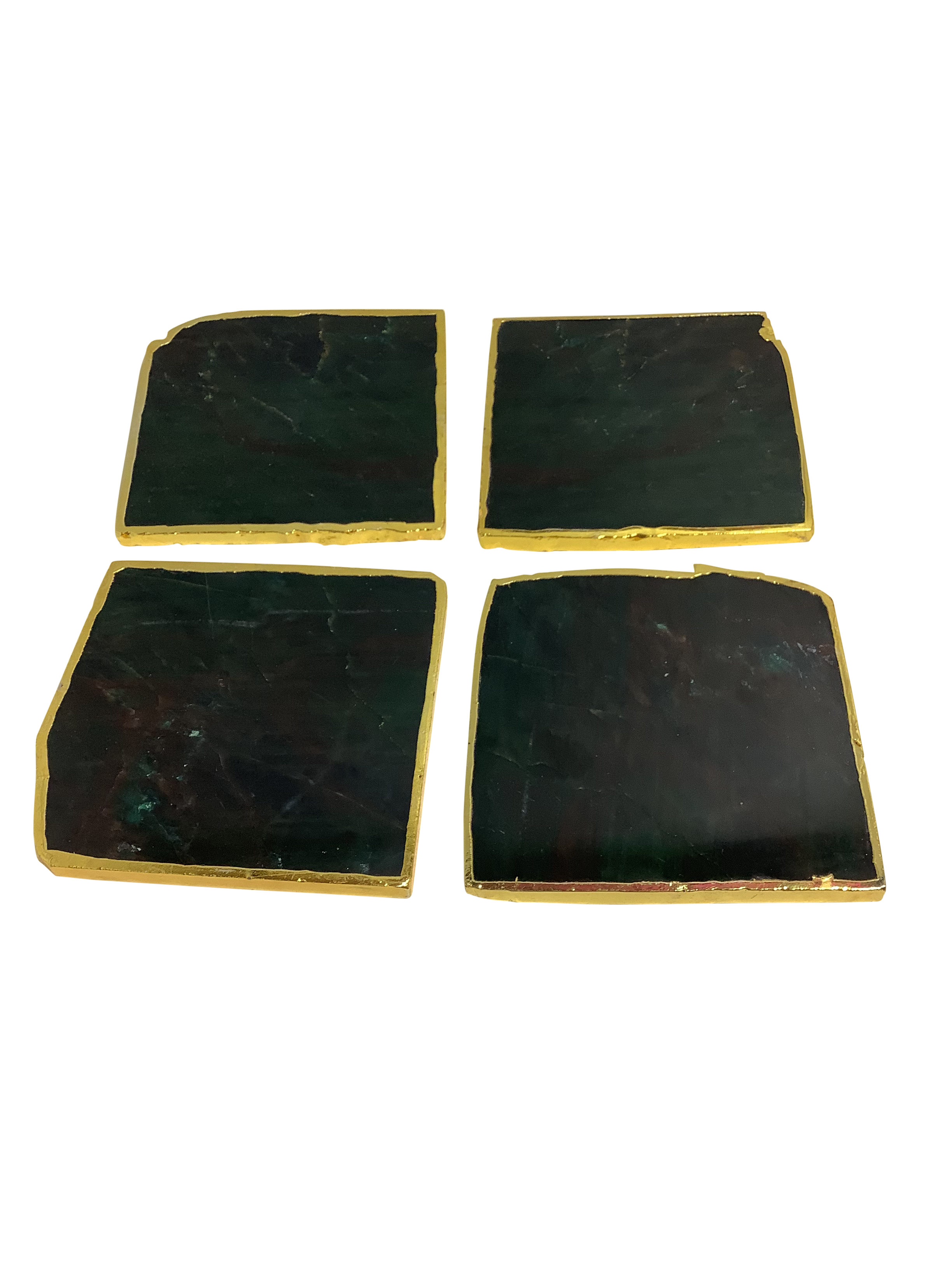 Blood Stone Crystal Coaster Square Shaped 4 Pieces