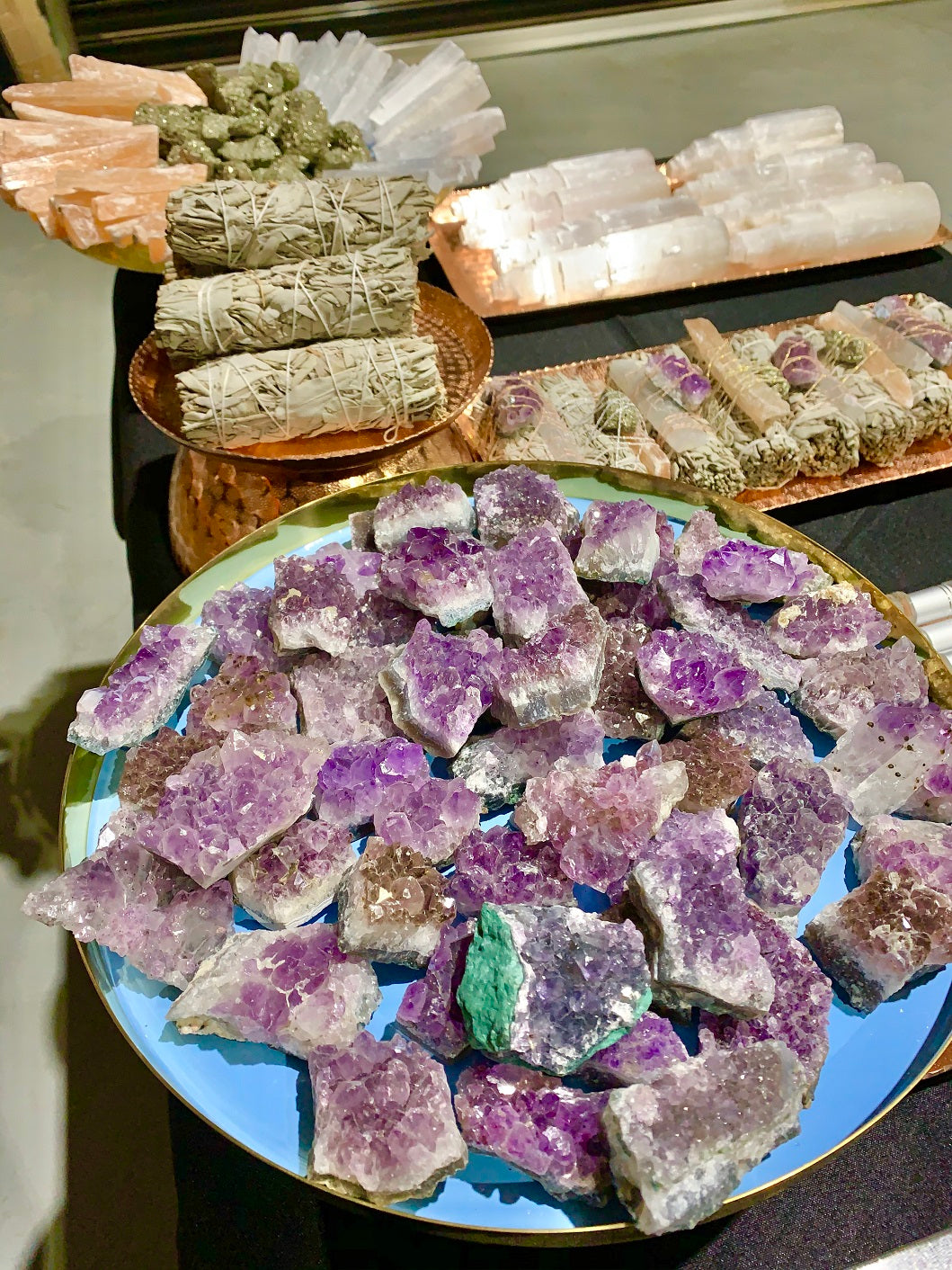 Combo White Sage Smudge Stick, Amethyst & Selenite