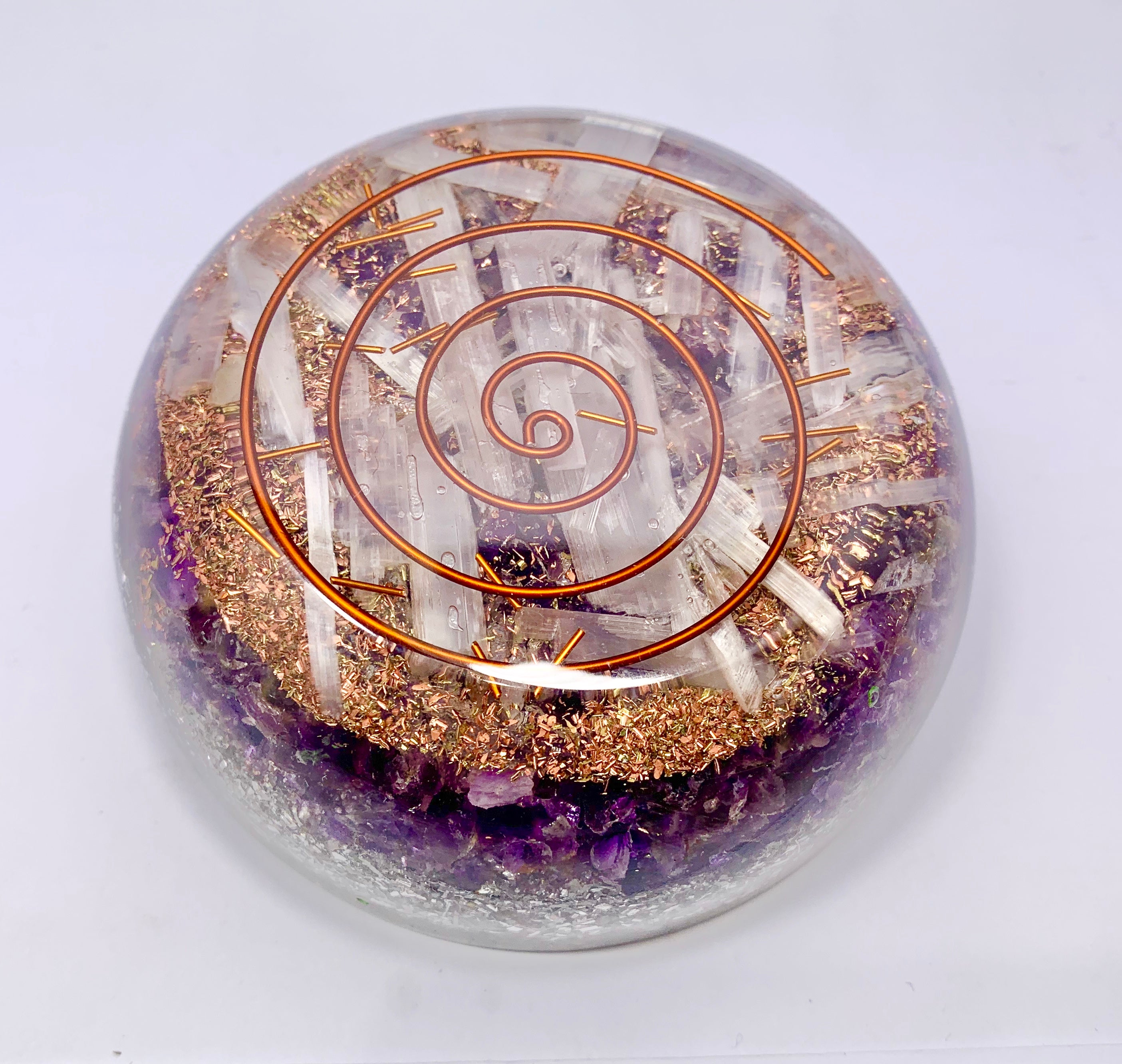 Amethyst Orgonite Tower Buster NEW