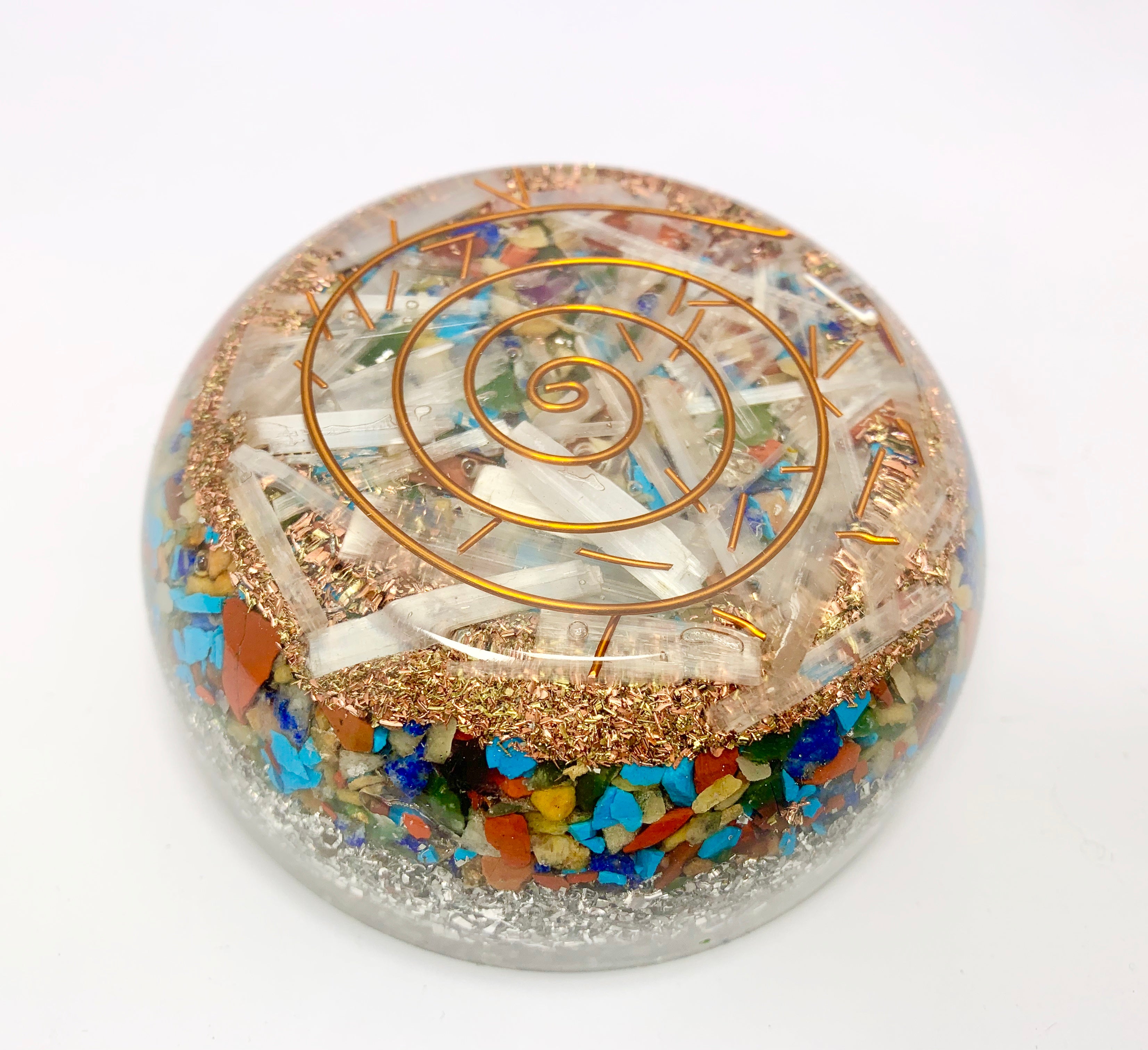 Mix Crystals Chakra Orgonite Tower Buster NEW