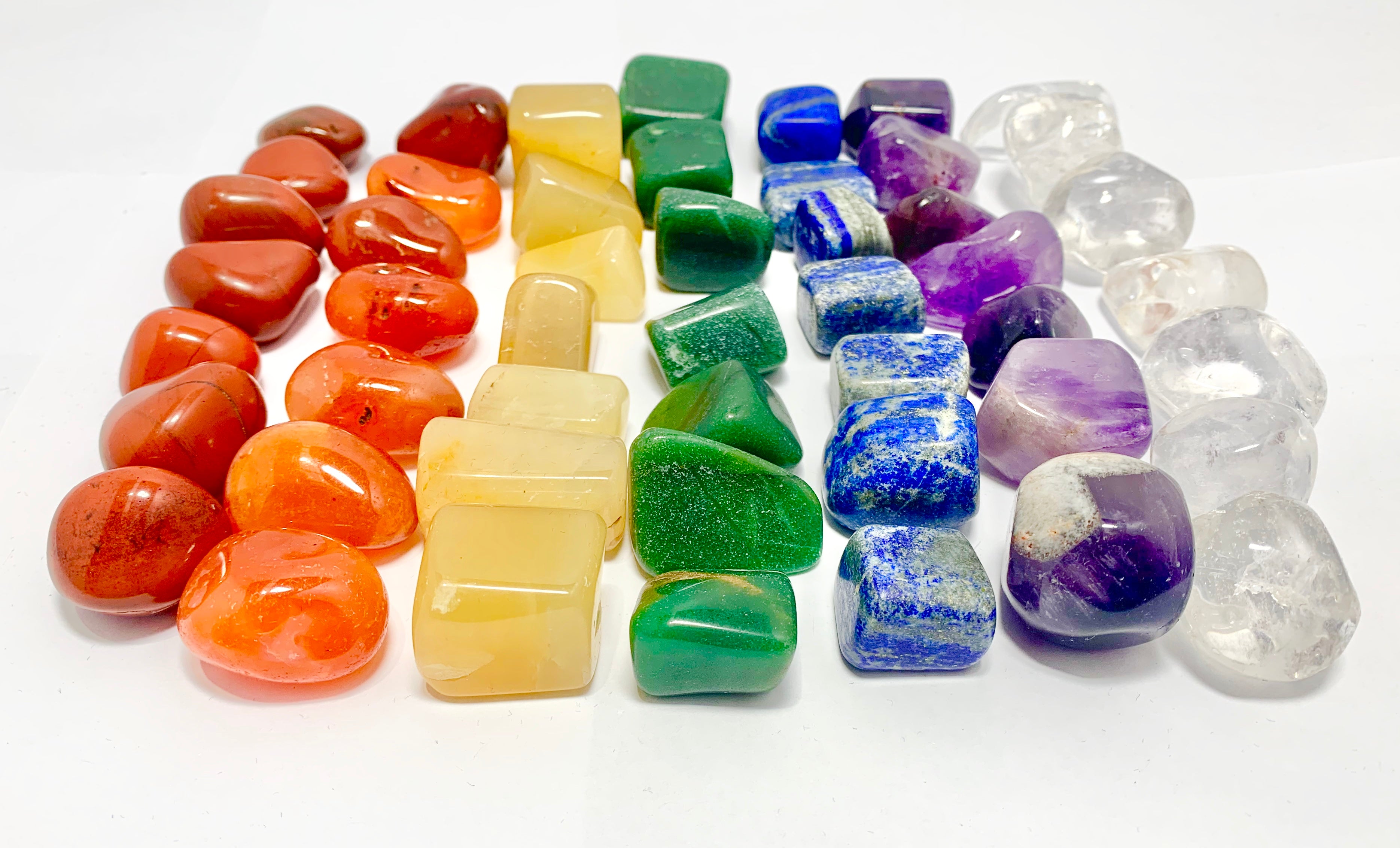 Platonic Solids Selenite Crystal Charging Plate Set