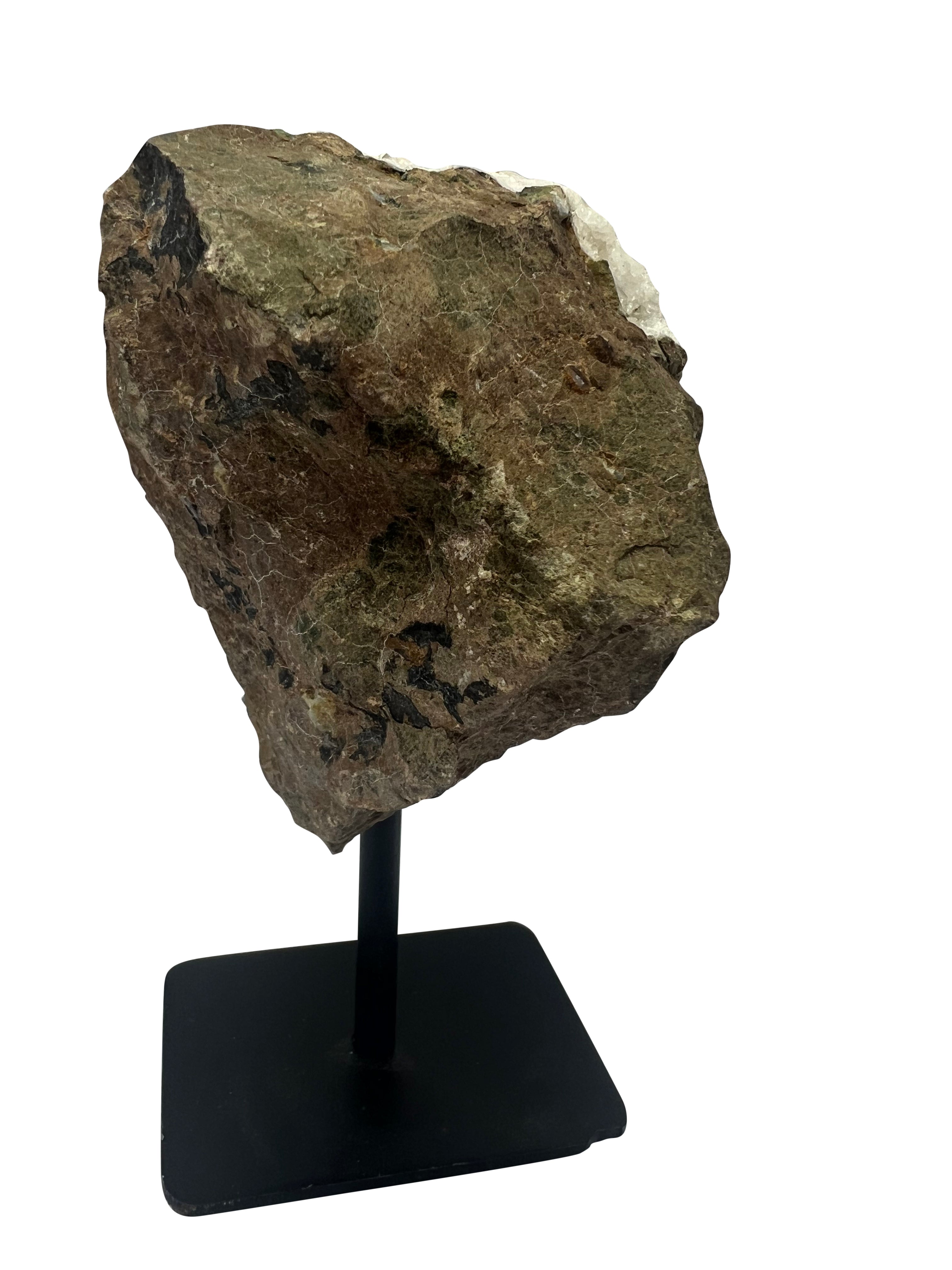 Citrine Cluster on Metal Stand - A