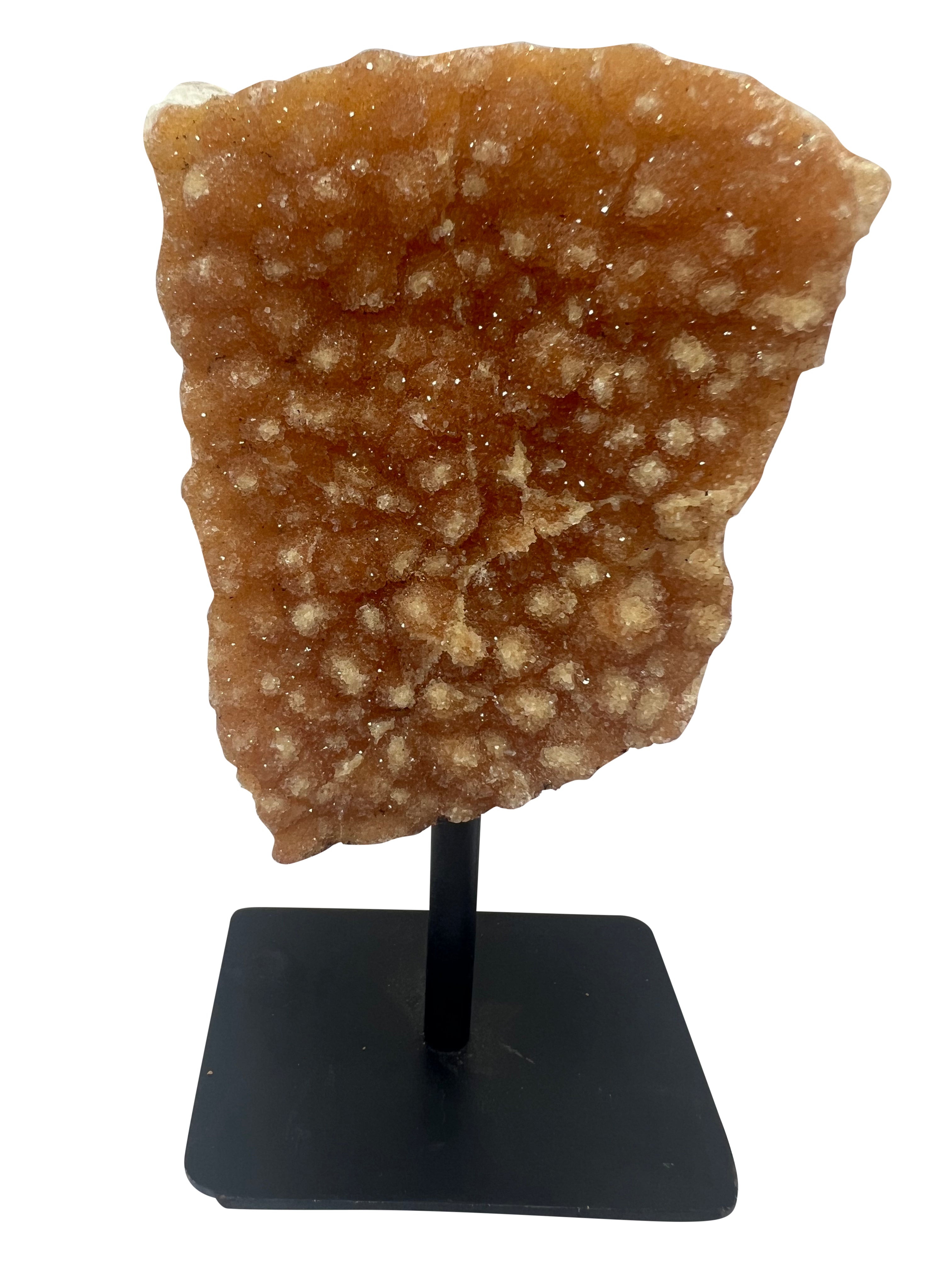 Citrine Cluster on Metal Stand - B