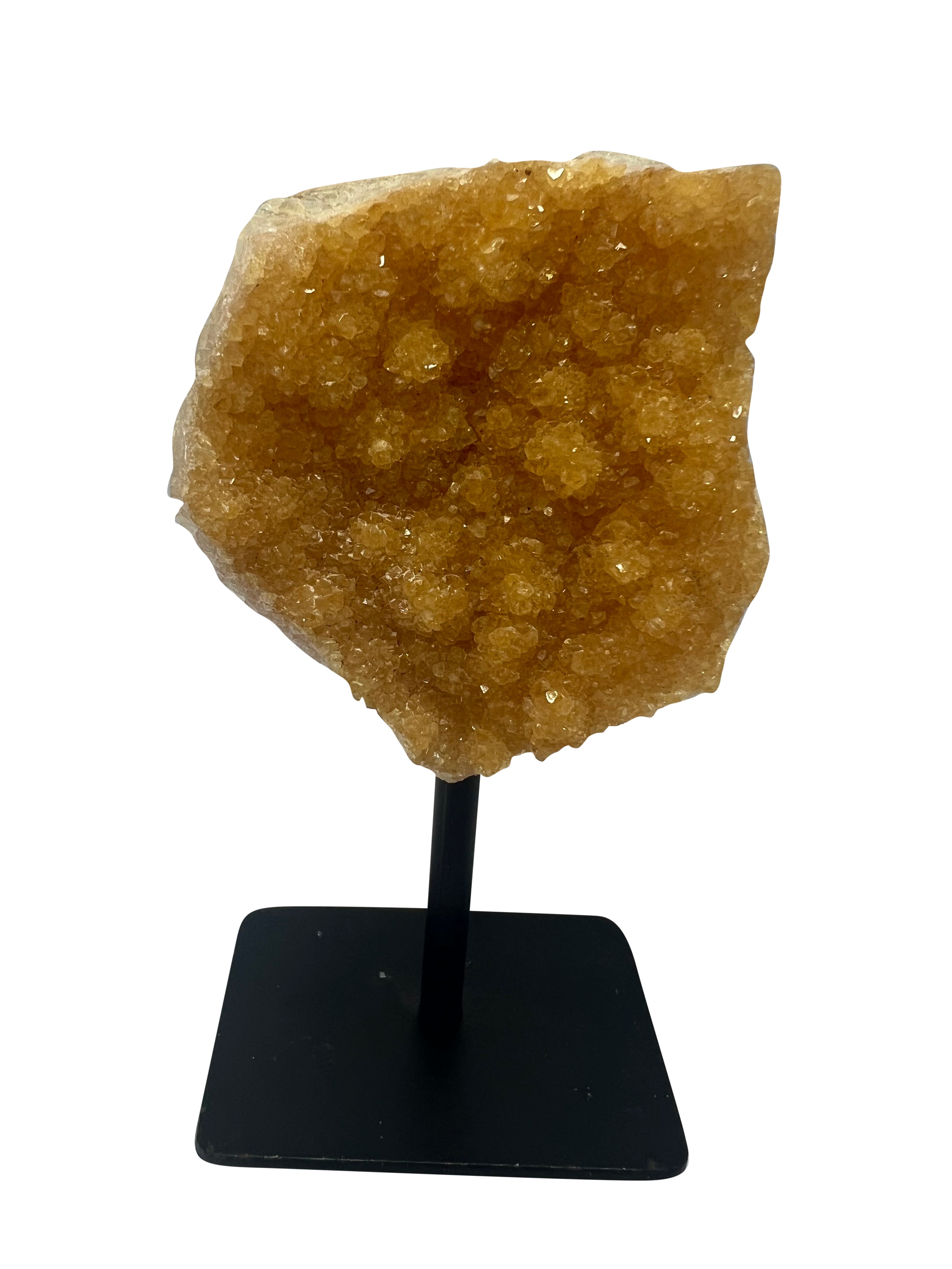 Citrine Cluster on Metal Stand - C