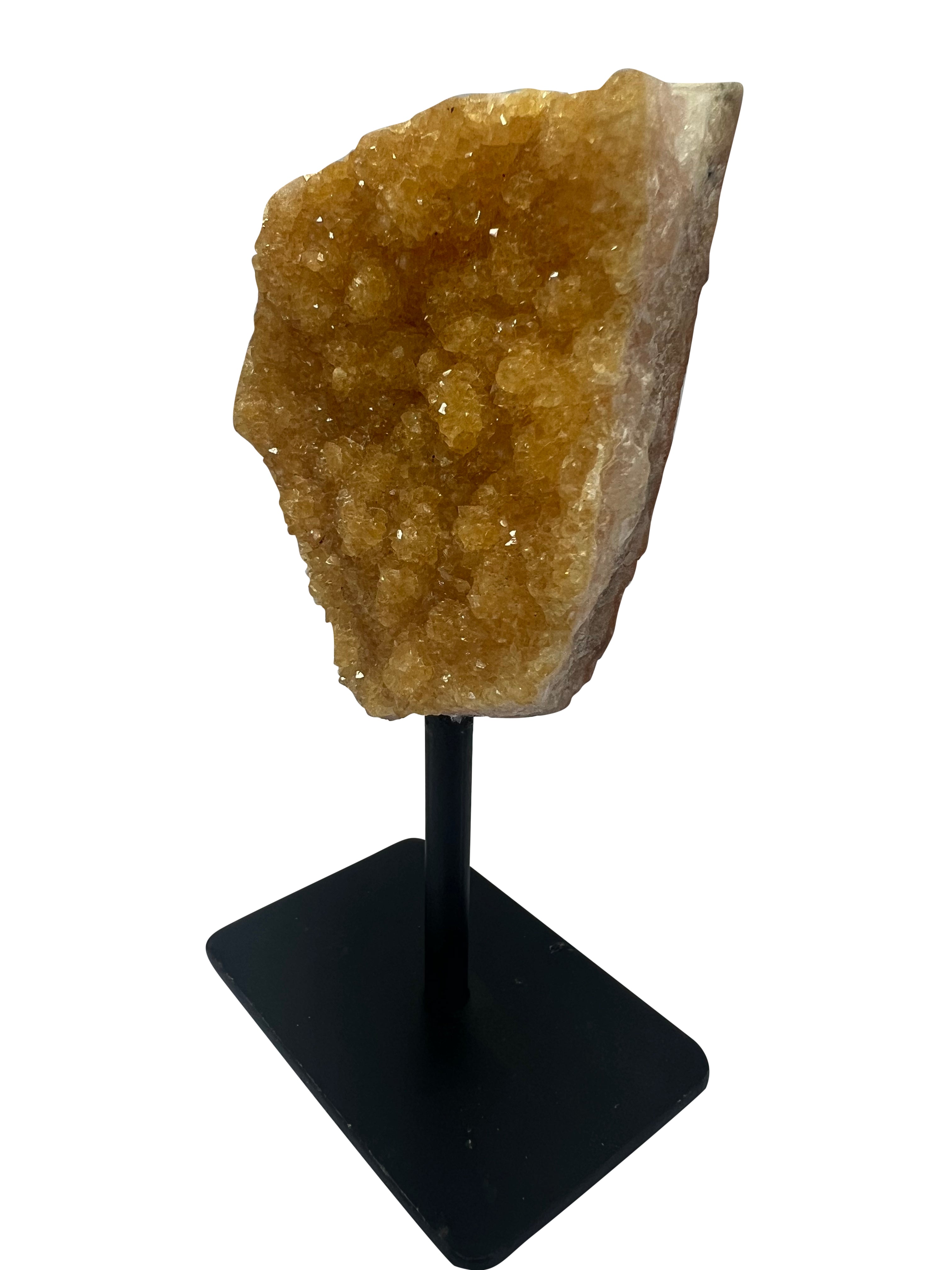 Citrine Cluster on Metal Stand - C